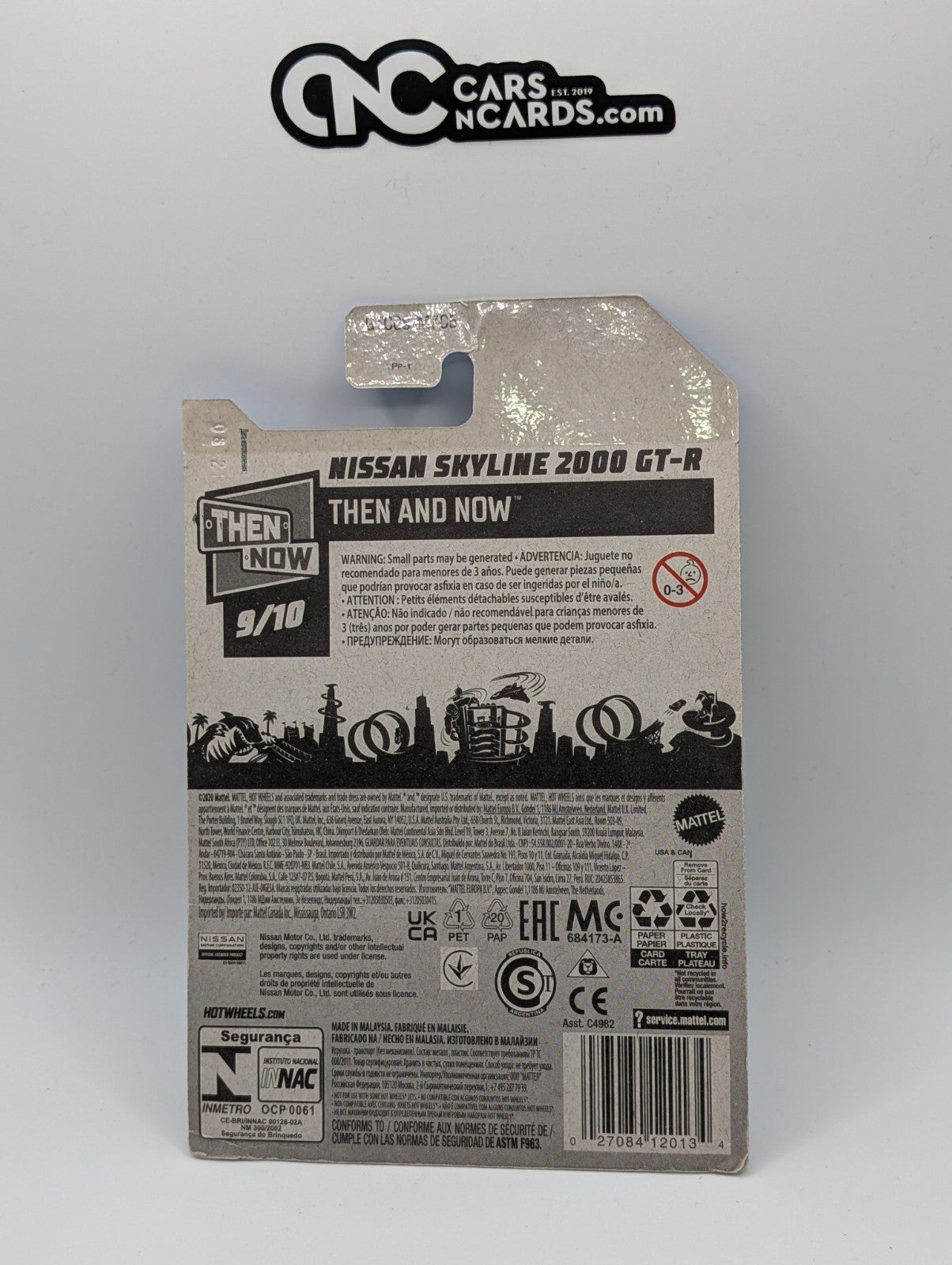 2021 Hot Wheels Now And Then Nissan Skyline 2000GT-R Gray 180/250 (Card Damage)