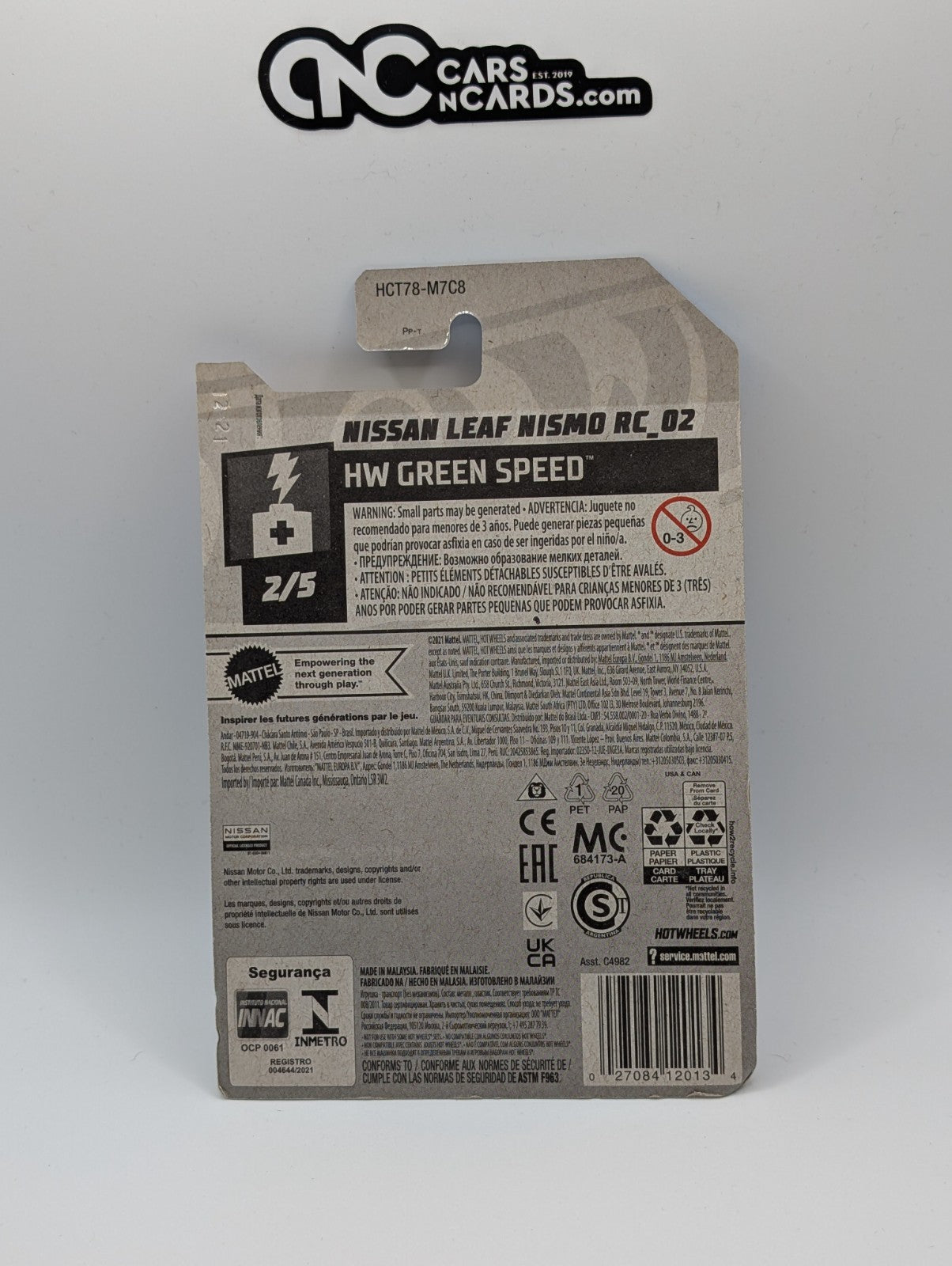 2022 Hot Wheels HW Green Speed 2/5 Nissan Leaf NISMO RC_02 Red 100/250