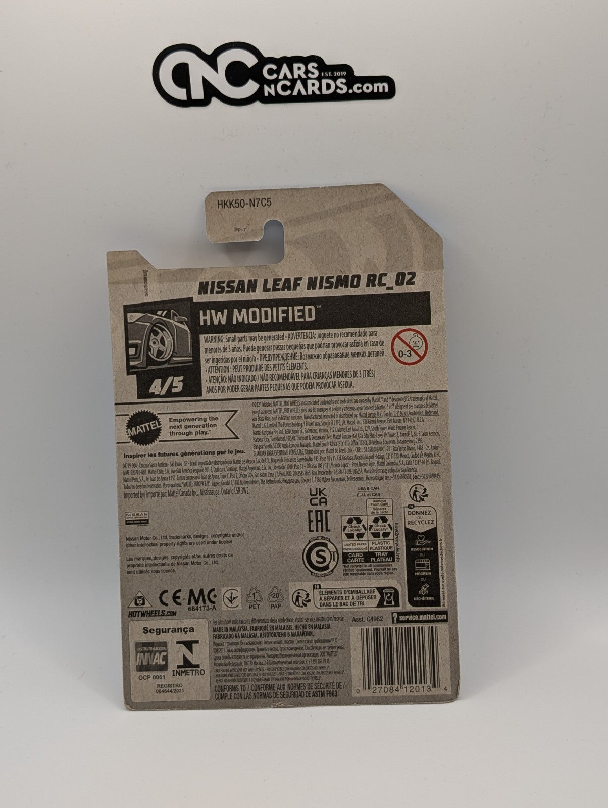 2023 Hot Wheels HW Modified 4/5 Nissan Leaf NISMO RC_02 White 91/250