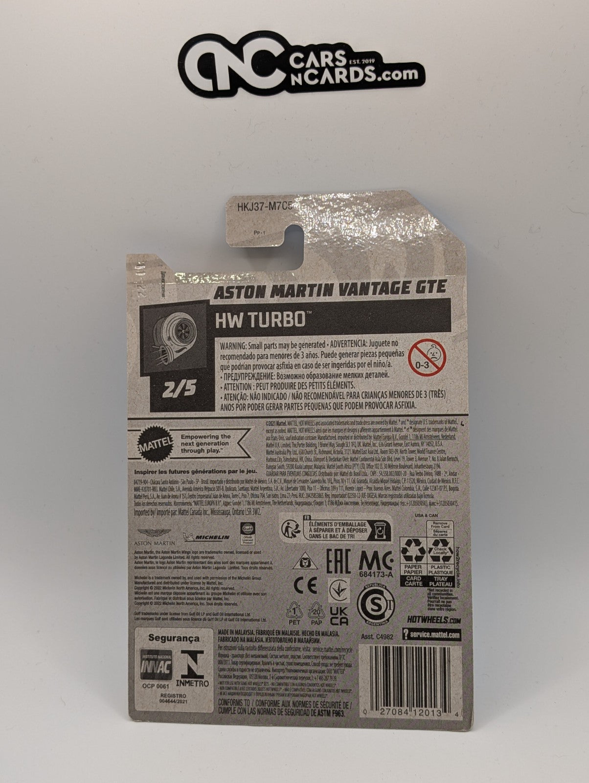 2023 Hot Wheels HW Turbo 2/5 Aston Martin Vantage GTE Blue GULF 98/250