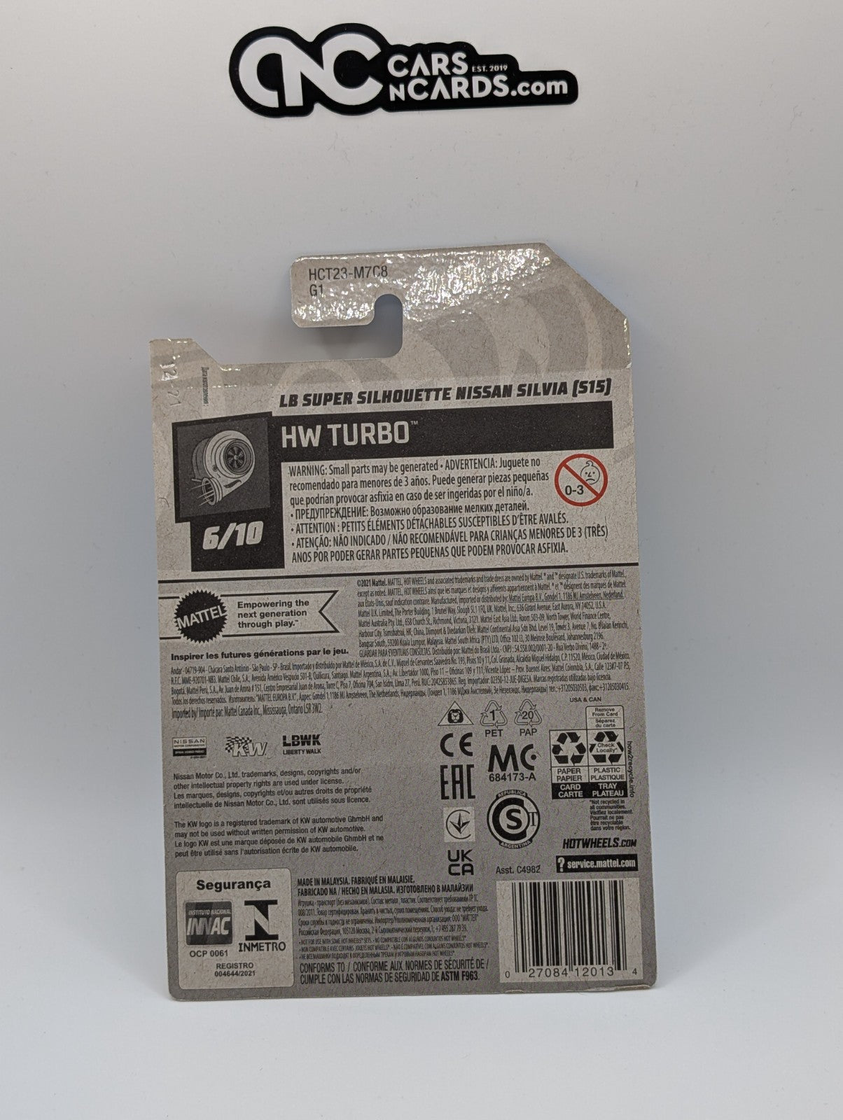 2022 Hot Wheels HW Turbo LB Super Silhouette Nissan Silvia (S15) White 110/250