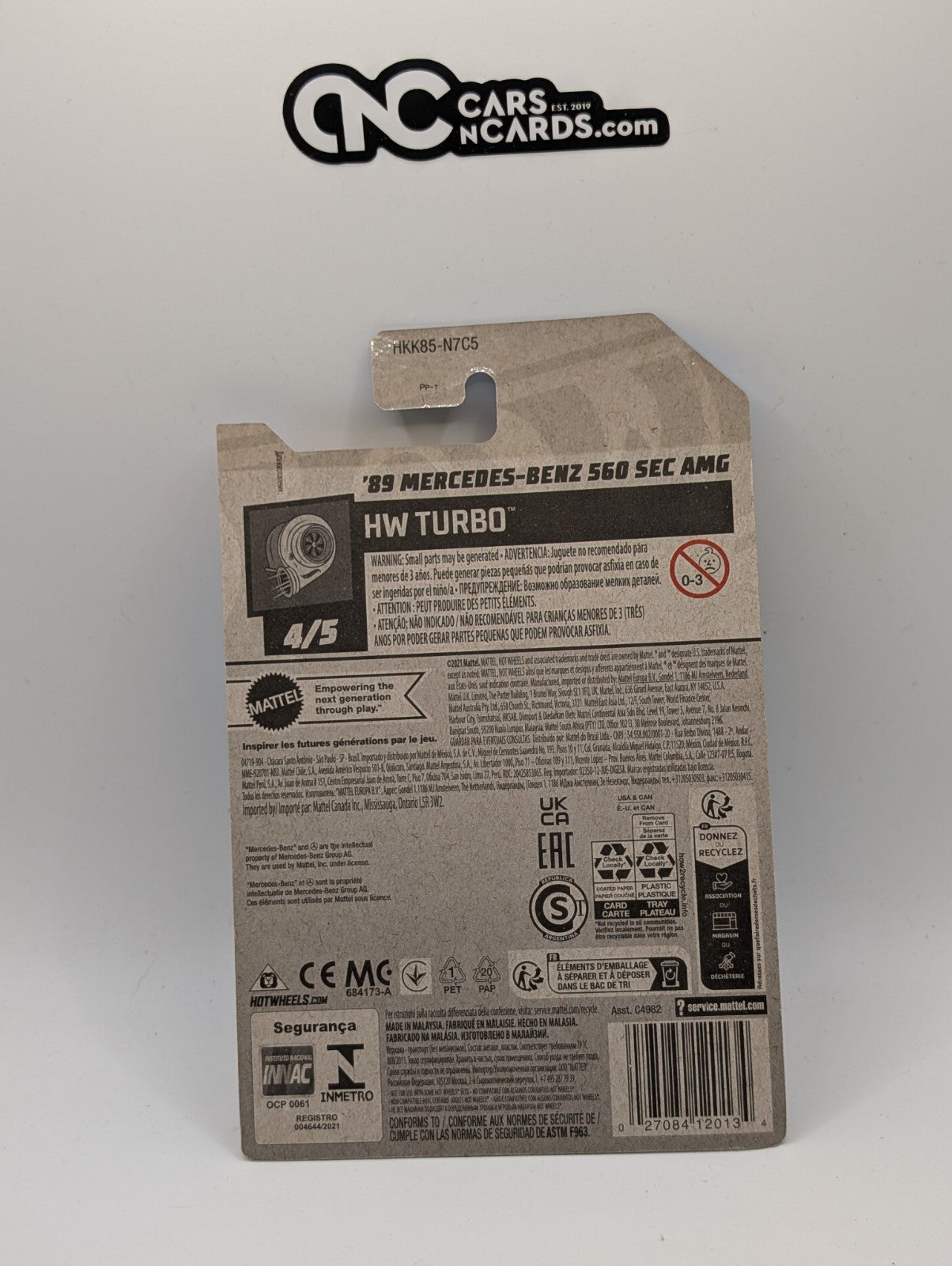 2023 Hot Wheels HW Turbo 4/5 '89 Mercedes-Benz 560 SEC AMG 150/250