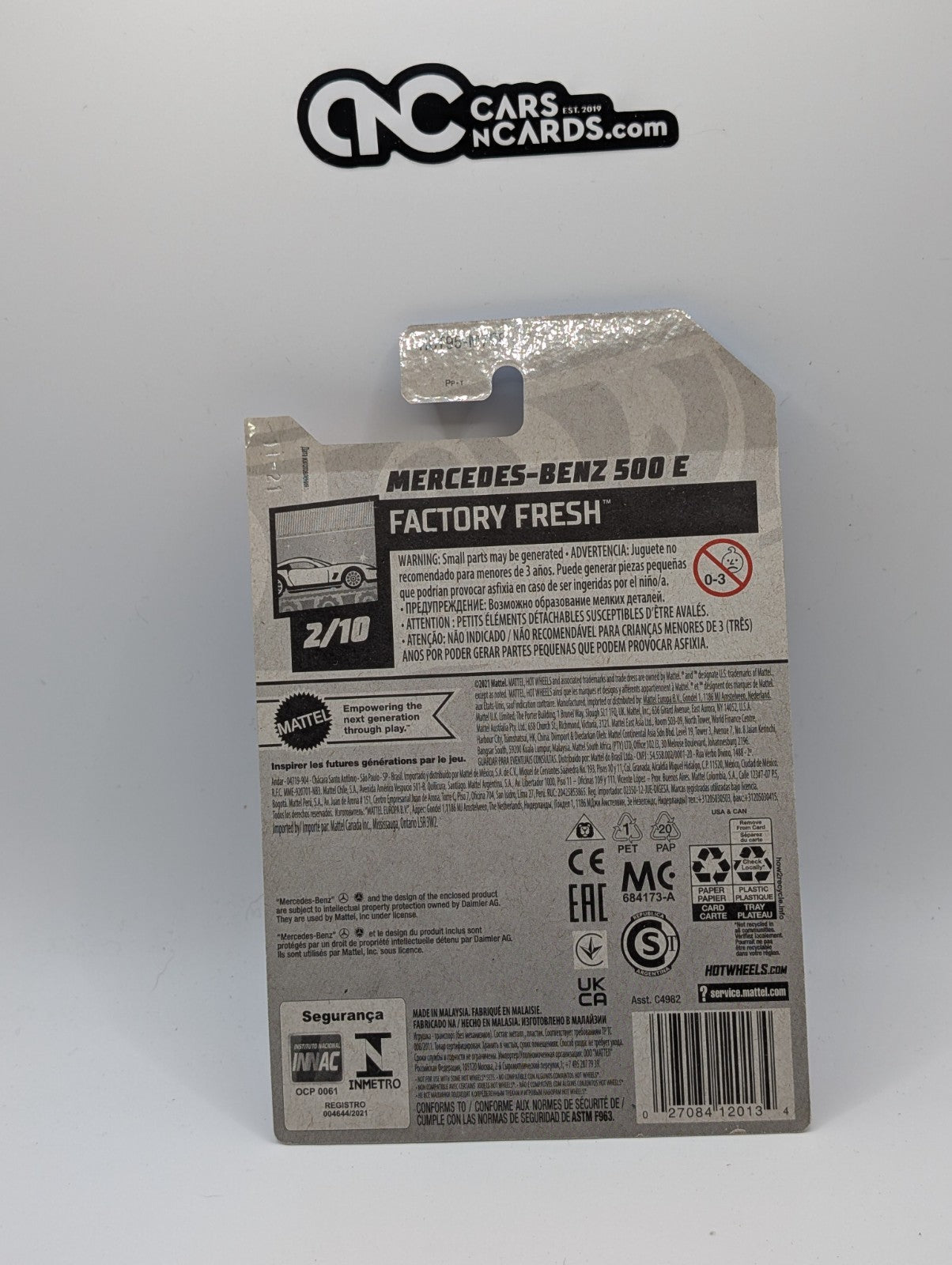2022 Hot Wheels Factory Fresh 2/10 Mercedes-Benz 500 E Red 86/250