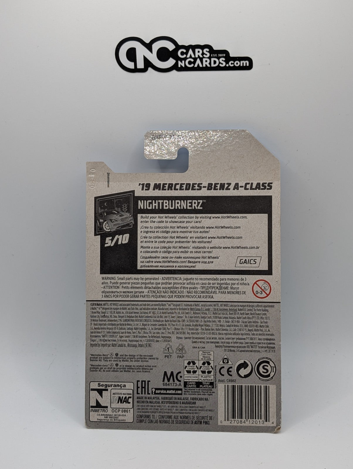 2020 Hot Wheels Nightburnerz '19 Mercedes-Benz A-Class 194/250 (Soft Corners)