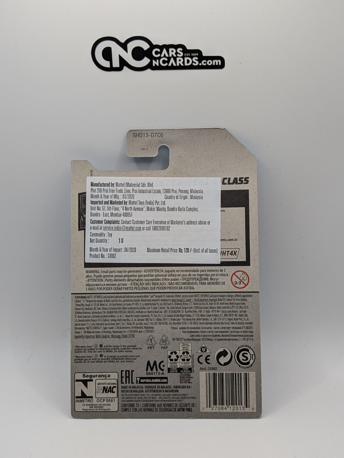 2020 Hot Wheels Nightburnerz '19 Mercedes-Benz A-Class 194/250 (Soft Corners)