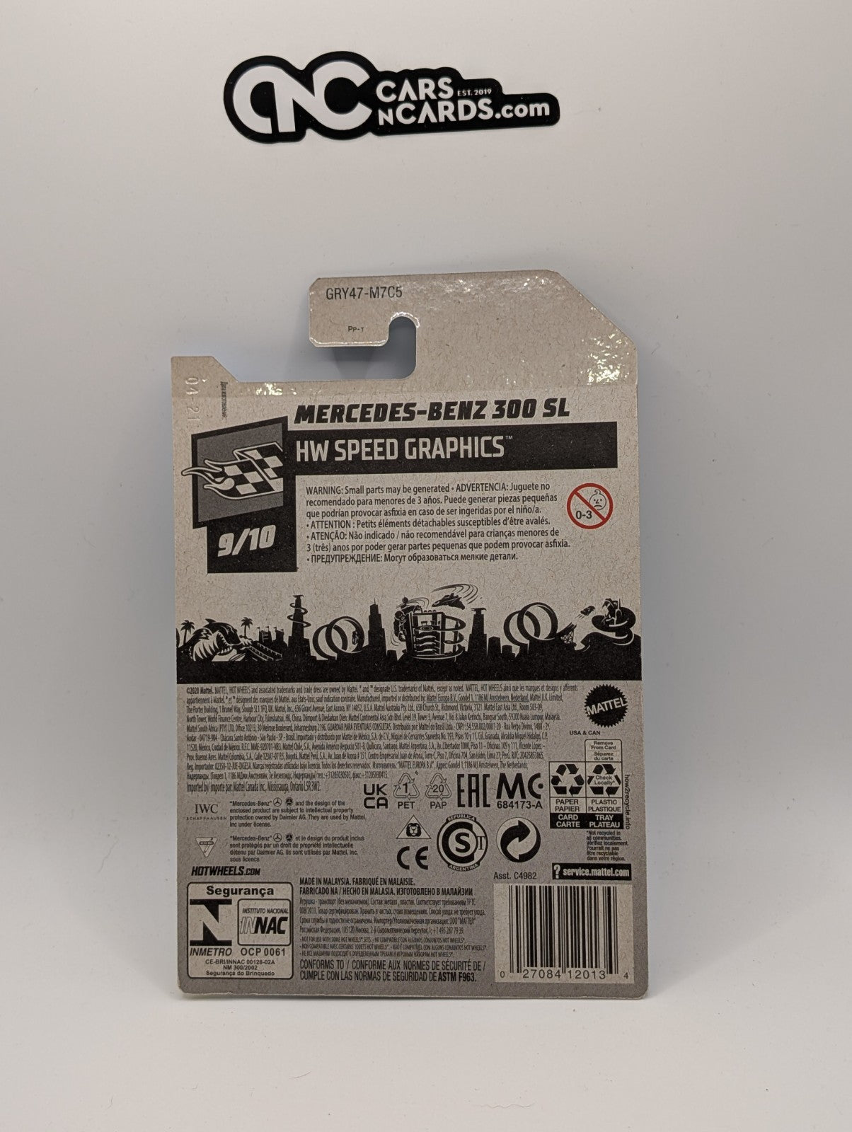 2021 Hot Wheels HW Speed Graphics 9/10 Mercedes-Benz 300 SL IWC Racing 196/250