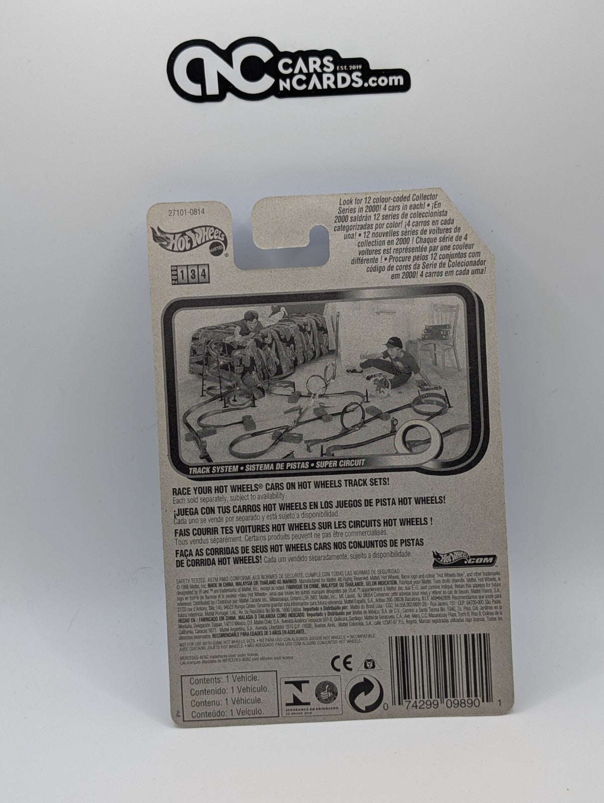 2000 Hot Wheels Mercedes 500 SL Blue Collector #134