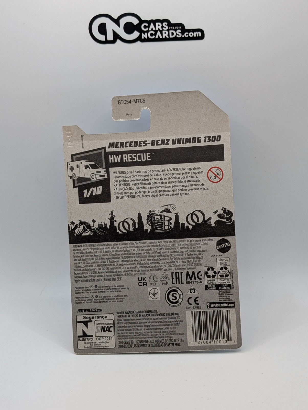 2021 Hot Wheels HW Rescue 1/10 Mercedes-Benz Unimog 1300 188/250