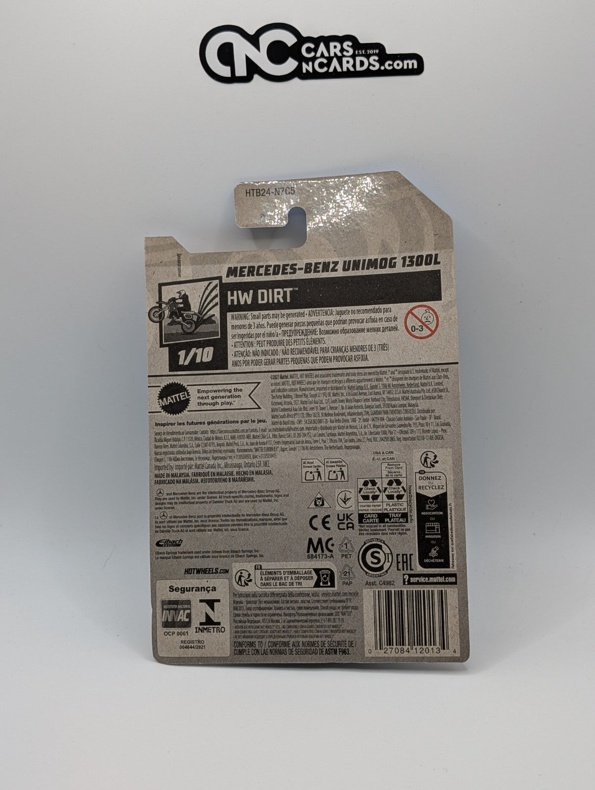 2024 Hot Wheels HW Dirt 1/10 Mercedes-Benz Unimog 1300L Green 178/250