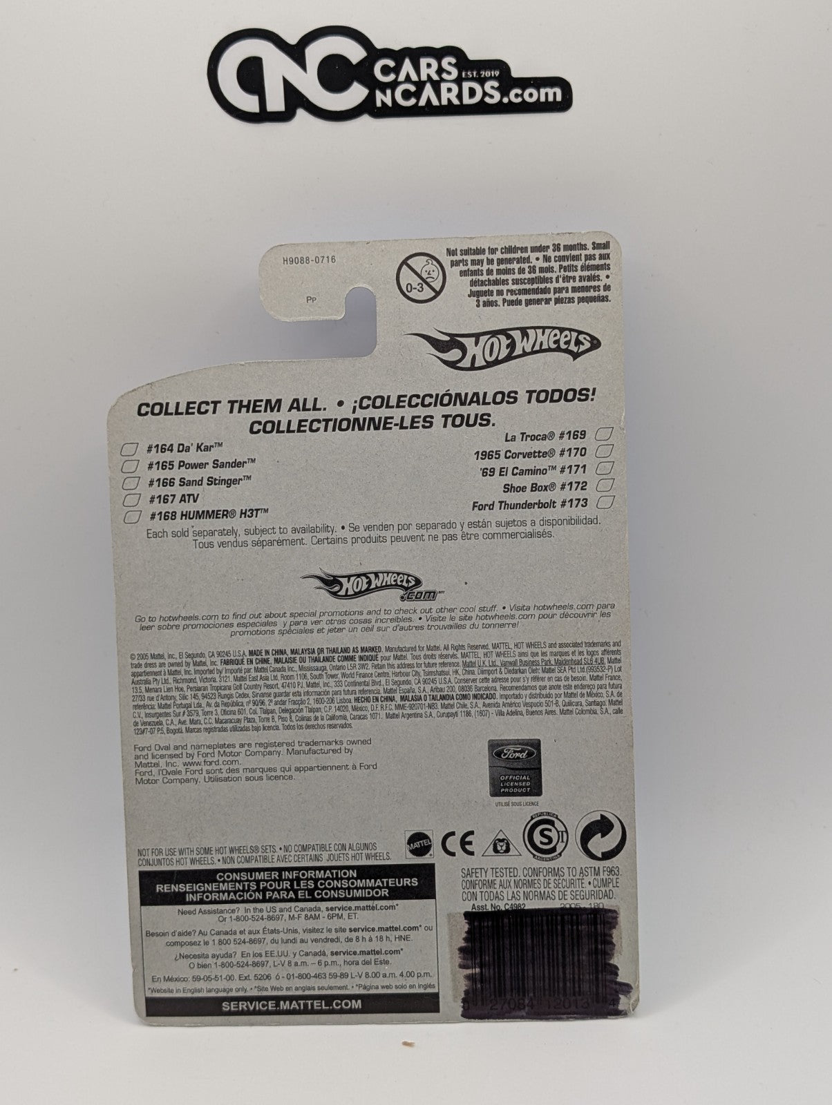 2005 Hot Wheels 1933 Ford Lo-Boy Faster Than Ever Collector #180 (Card Damage)