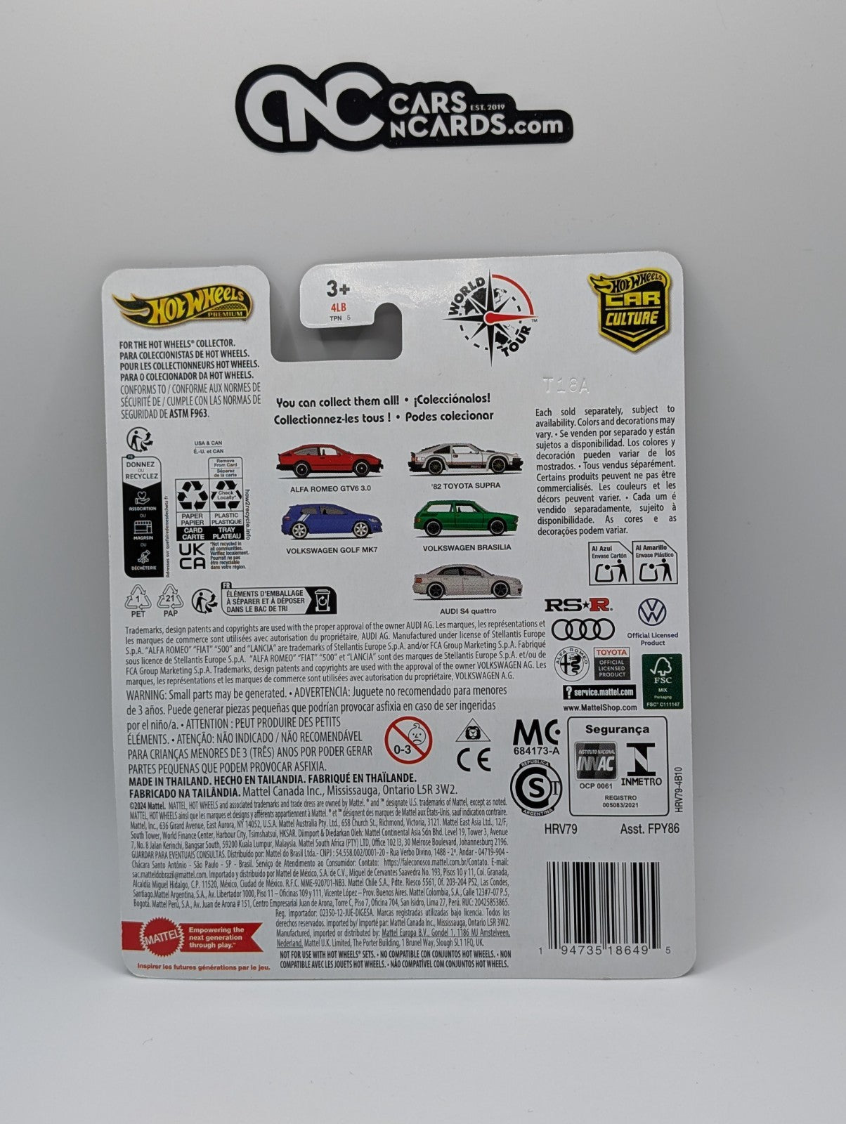 2024 Hot Wheels Premium Car Culture 3/5 Volkswagen Golf MK7