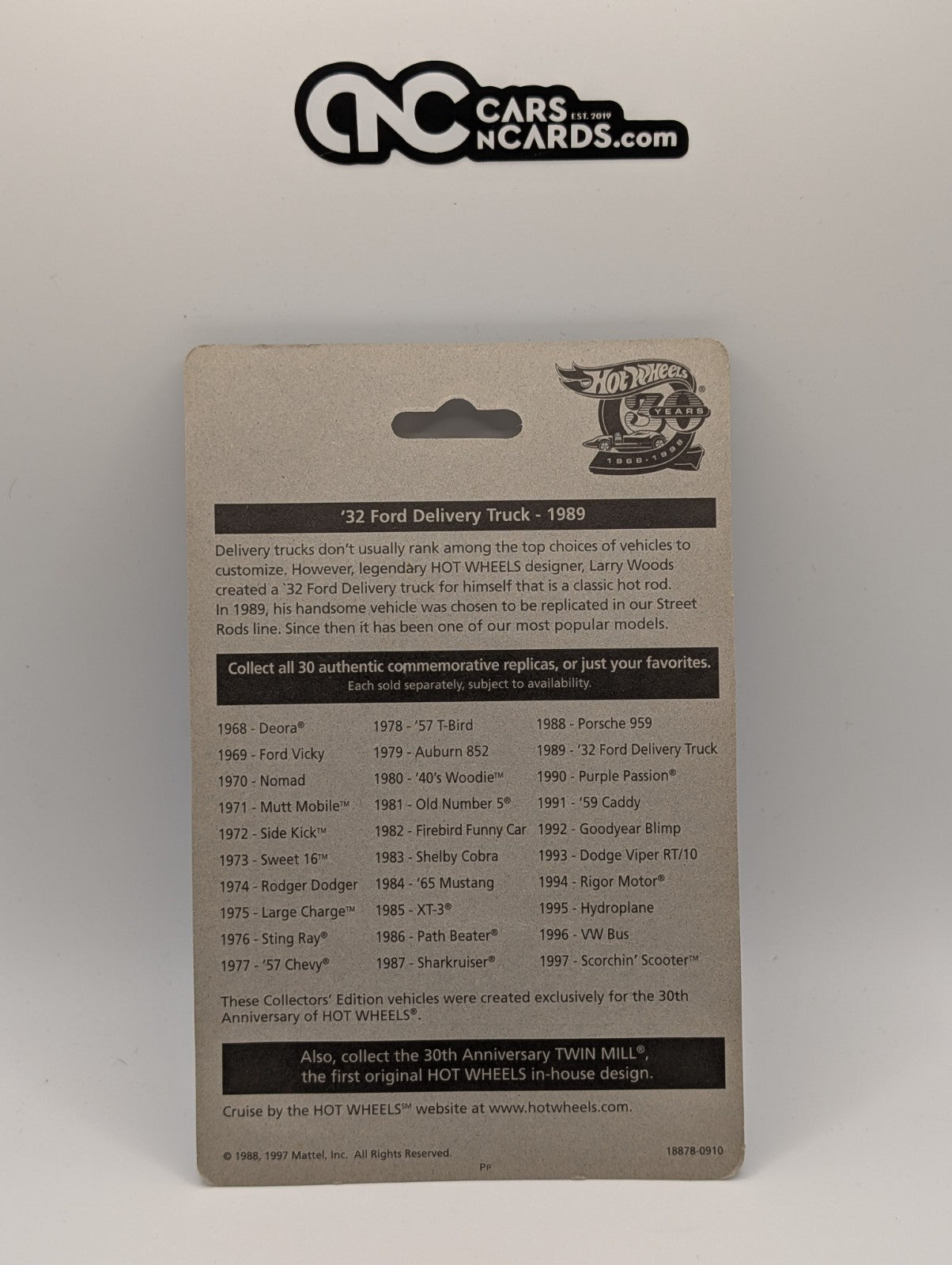 1989 Hot Wheels Classics '32 Ford Delivery Yellow