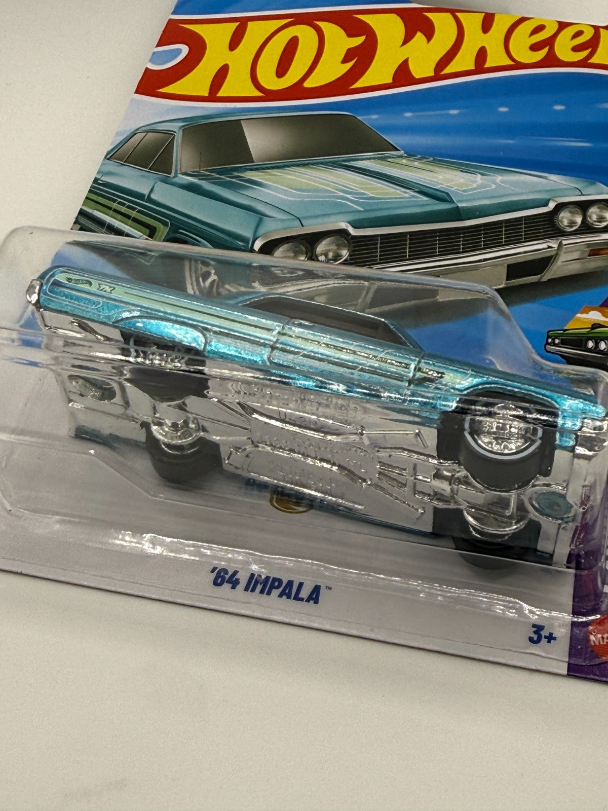 2026 Hot Wheels Layin' Low '64 Impala Super Treasure Hunt With Protector