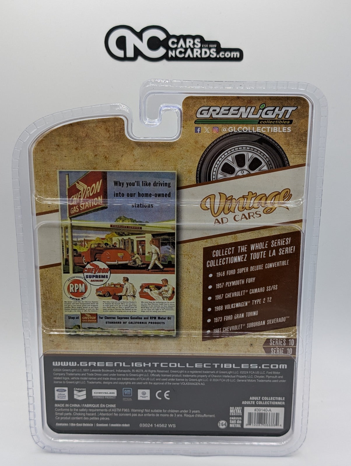 Greenlight Vintage Ad Cars 1946 Ford Super Deluxe Convertible