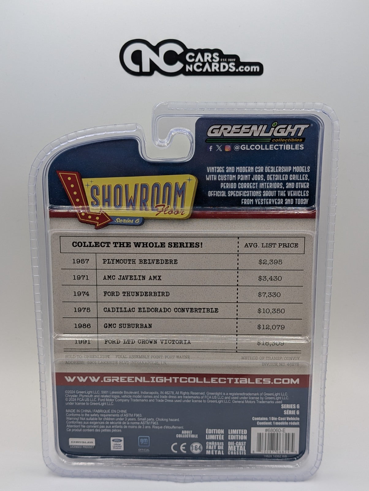 Greenlight Showroom Floor 1986 GMC Suburban Target Red Chase