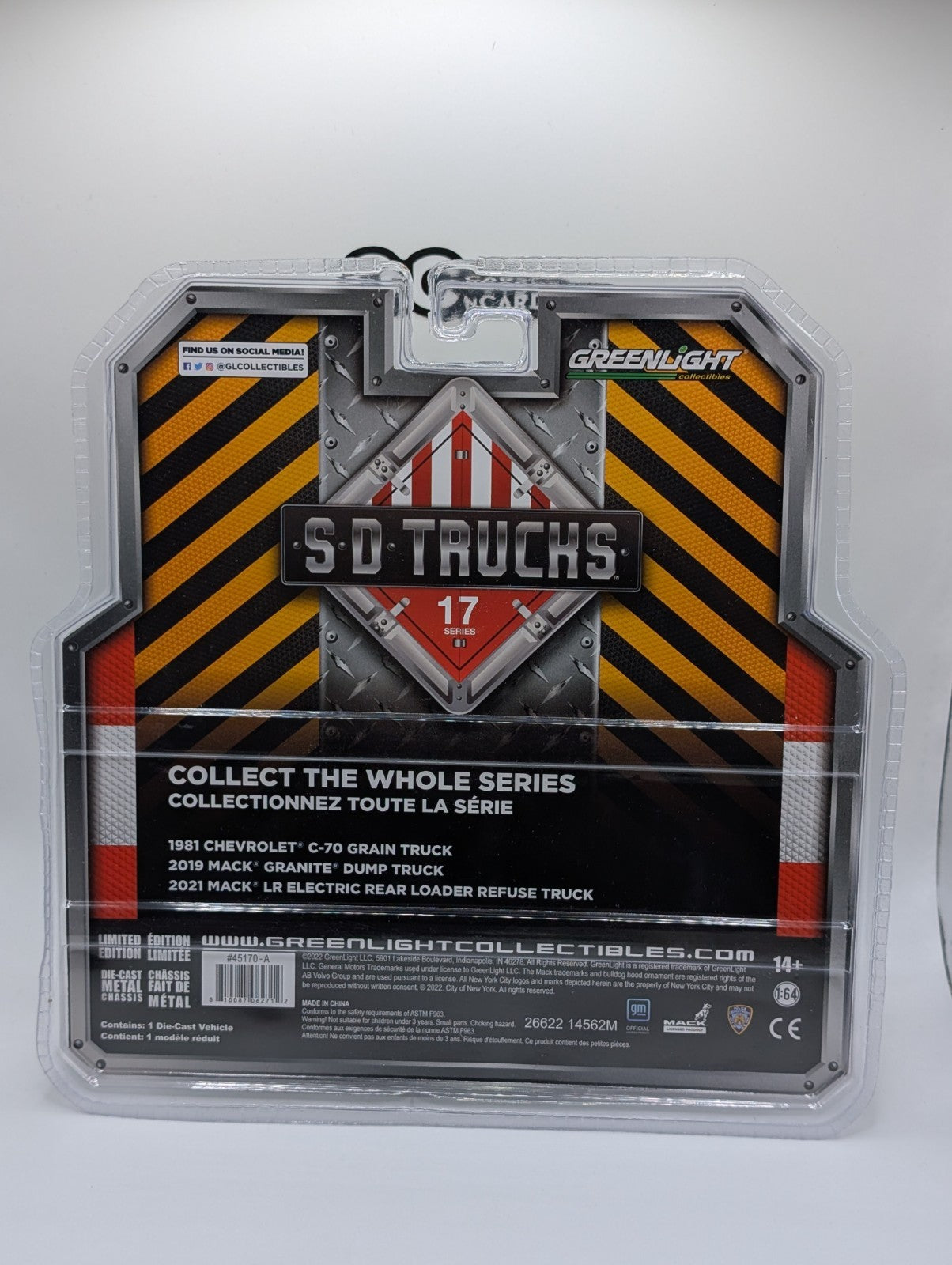 Greenlight SD Trucks 1981 Chevrolet C-70 Grain Truck Green Machine Chase