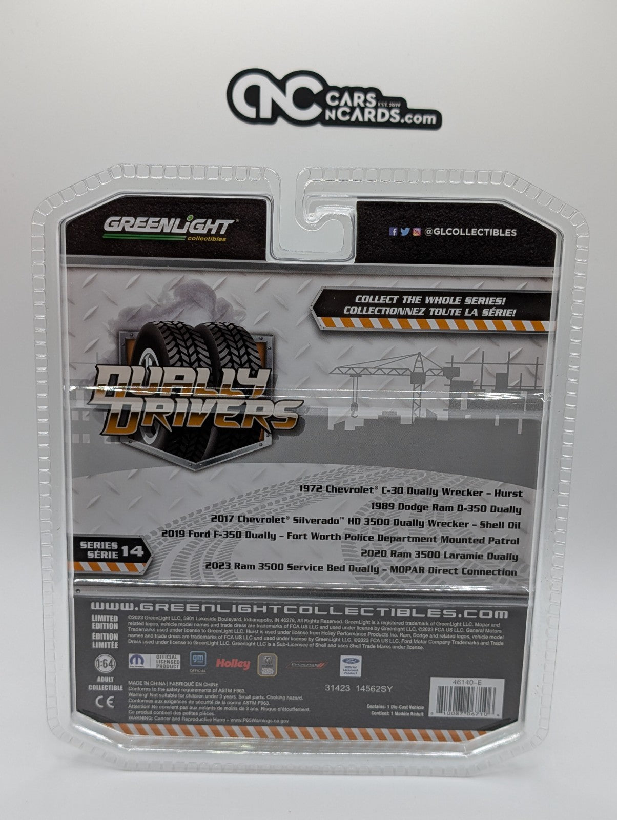 Greenlight Dually Drivers 2020 Ram 3500 Laramie Dually Green Machine Chase