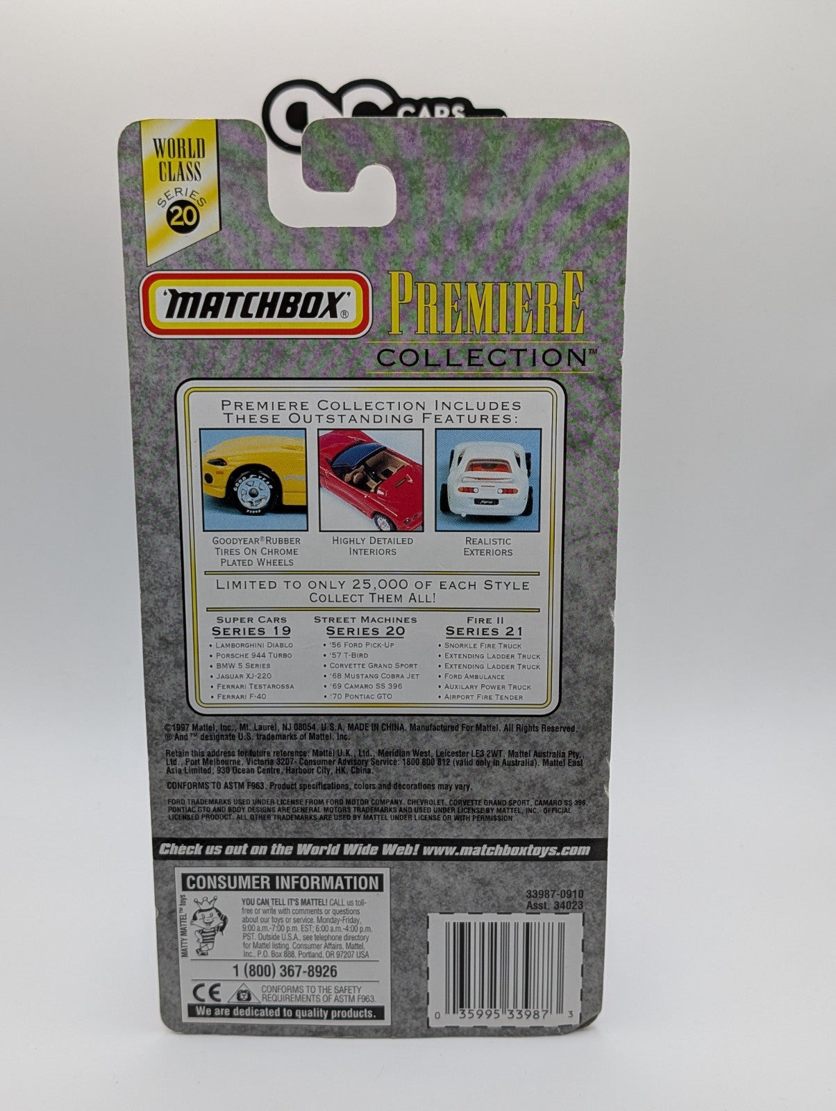 Matchbox Premiere Collection '56 Ford Pickup Blue (Soft Corners)