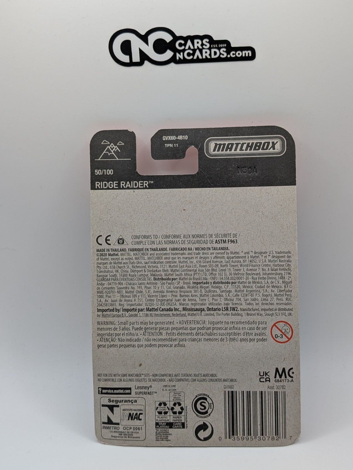 Matchbox Ridge Raider Red 50/100 (Rough Edges)