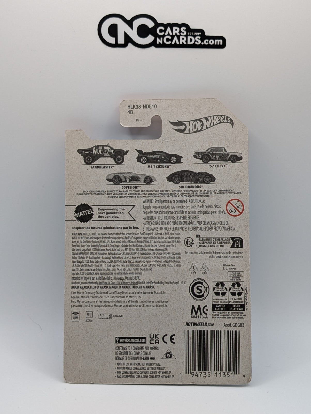 2023 Hot Wheels X-Men 1/5 Wolverine Sandblaster (Card Damage)