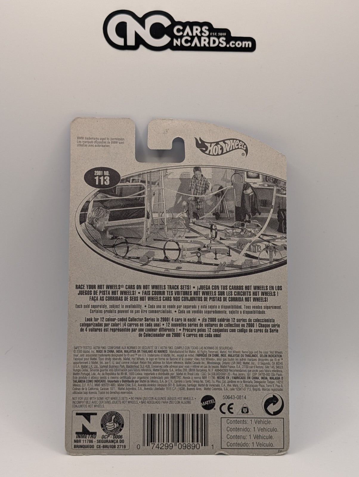 2001 Hot Wheels BMW Z3 Roadster Collector #113 (Soft Corners)