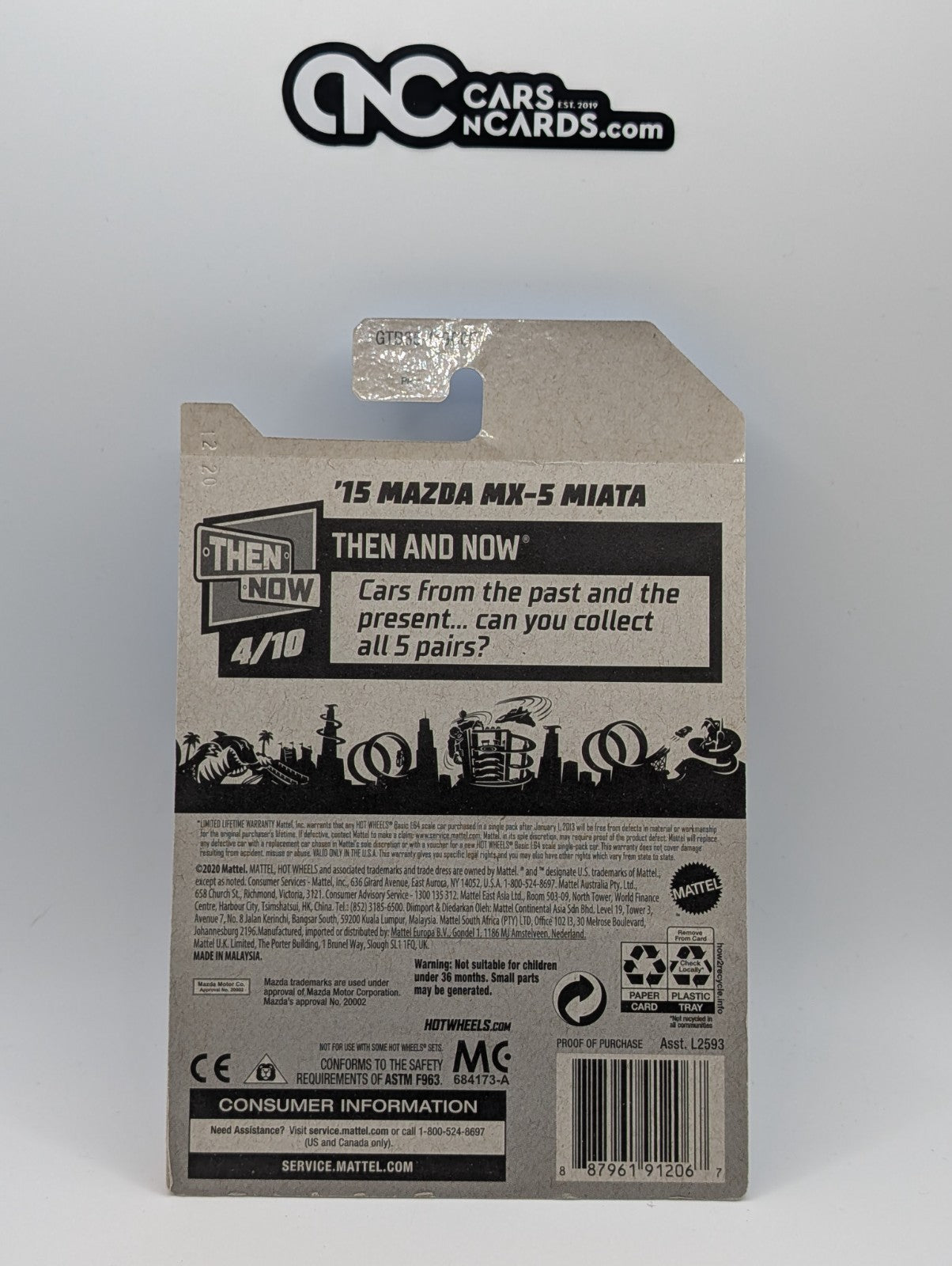 Hot Wheels Then And Now 4/10 '15 Mazda MX-5 Miata Red 129/250 (Soft Corners)