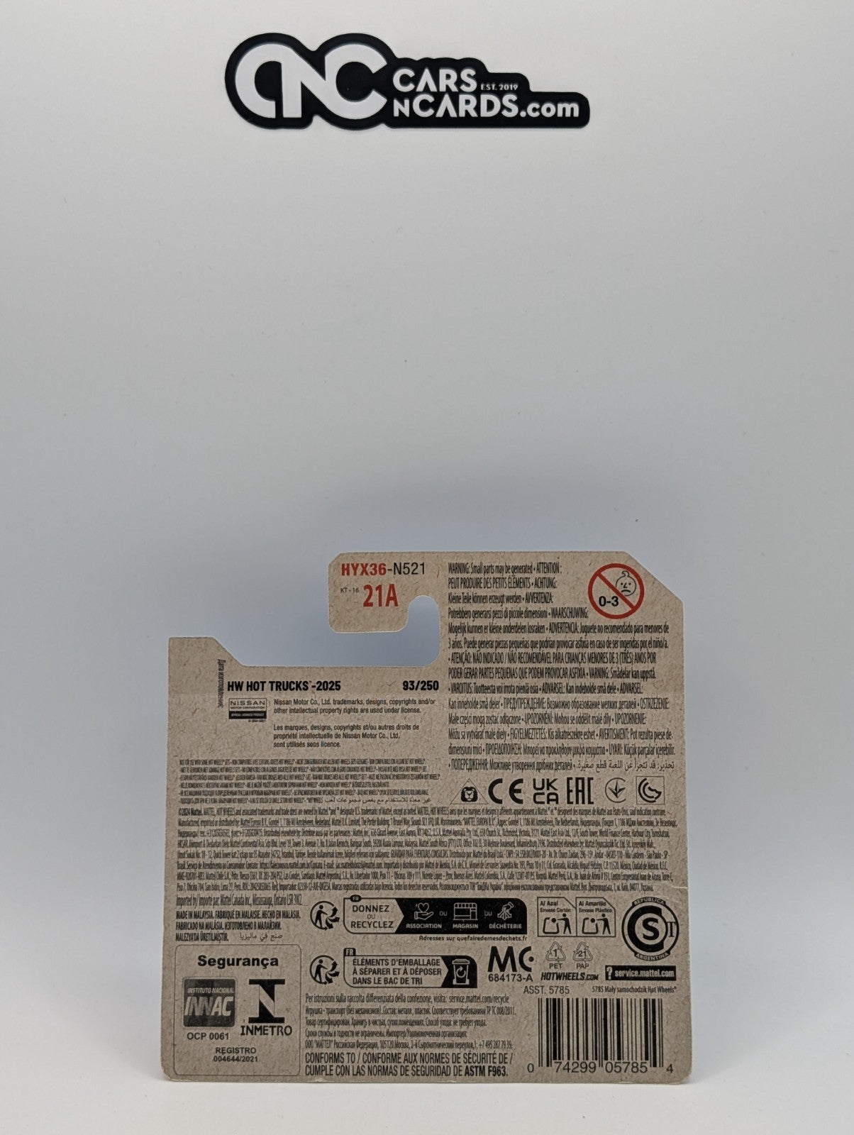 Hot Wheels 1975 Datsun Sunny Truck (B120) Blue 93/250 Short Card