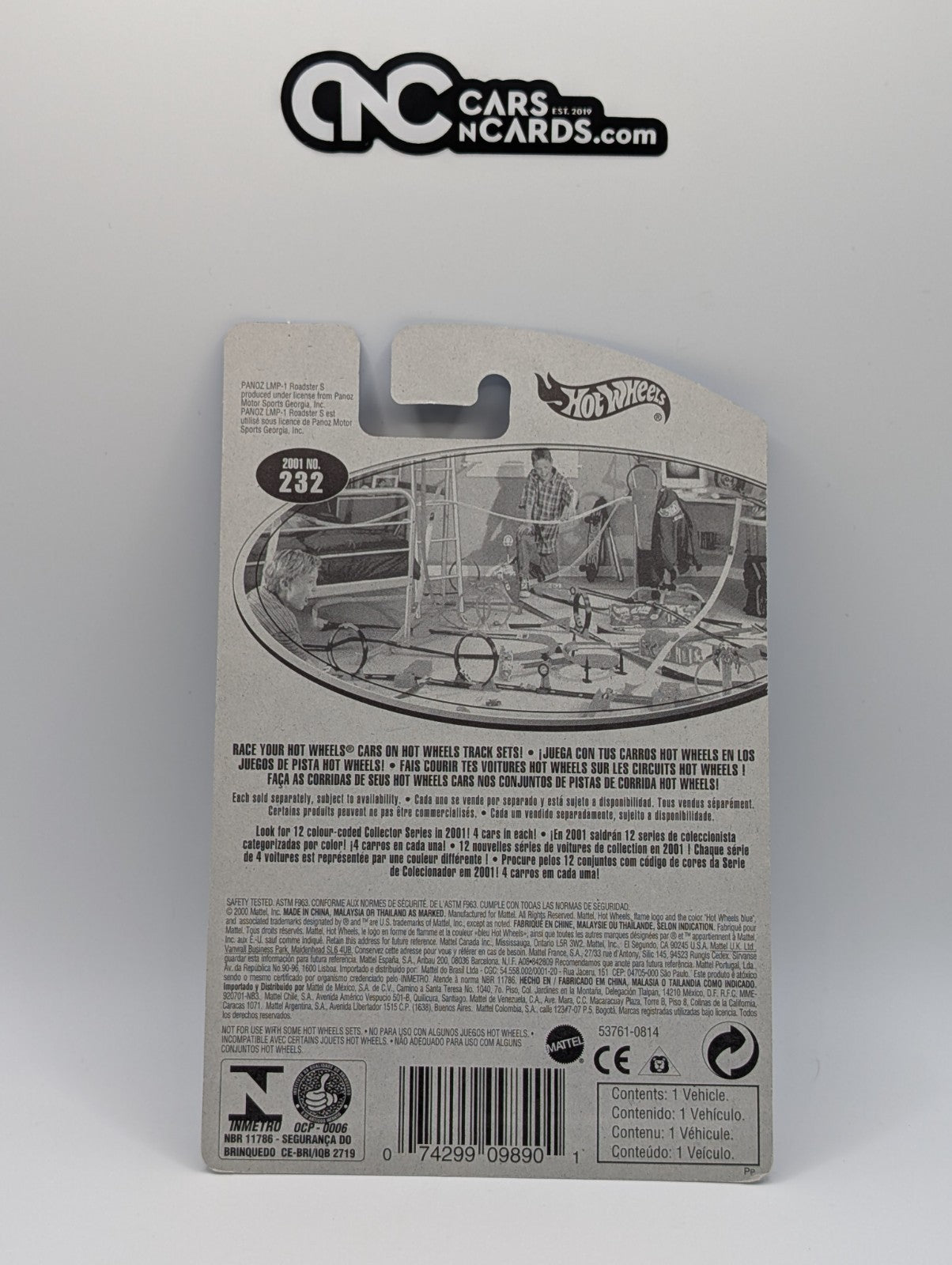 2001 Hot Wheels Panoz LMP-1 Roadster Green Collector #232