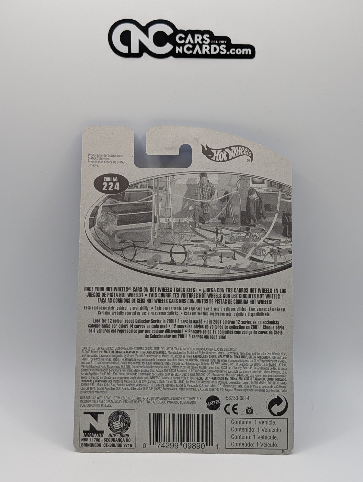 2001 Hot Wheels Shadow Mk IIa Black Collector #224