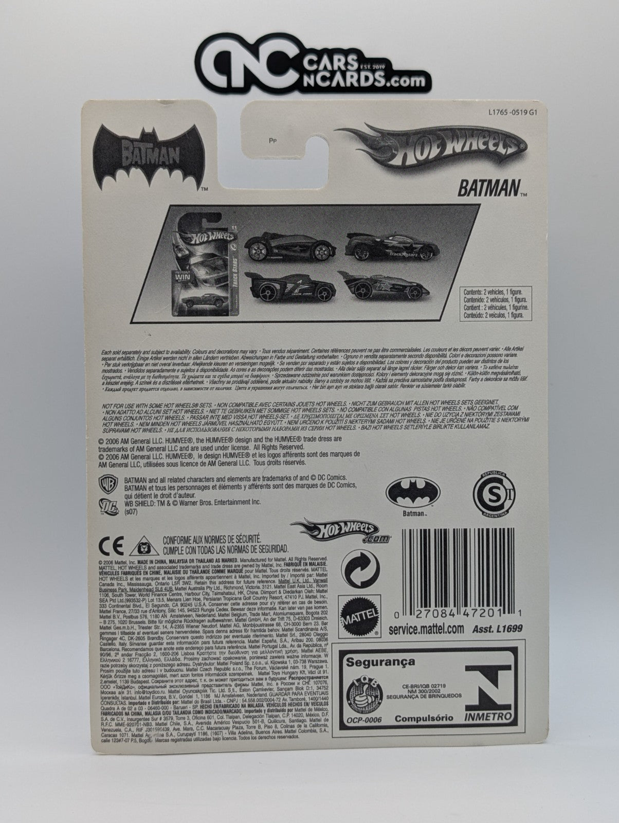 Hot Wheels Batman 2 Pack Temblor Getaway Humvee RD-09 L1765