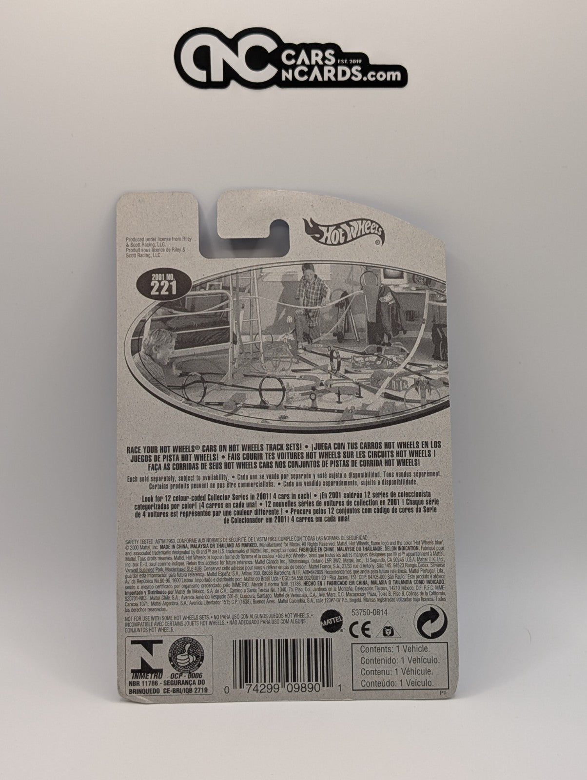 2001 Hot Wheels Riley & Scott Mk III Red Collector #221 (Soft Corners)