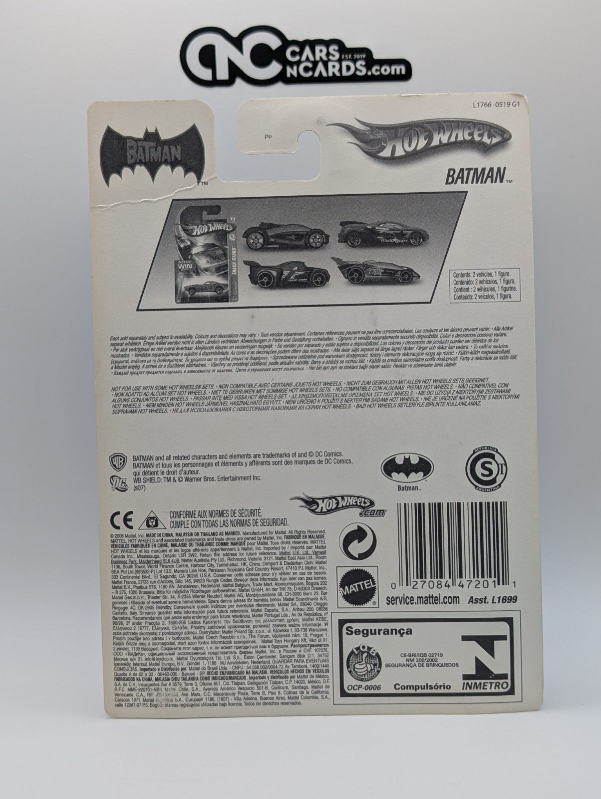 Hot Wheels Batman 2 Pack Mr. Freeze Escapes L1766 (Card Crease)