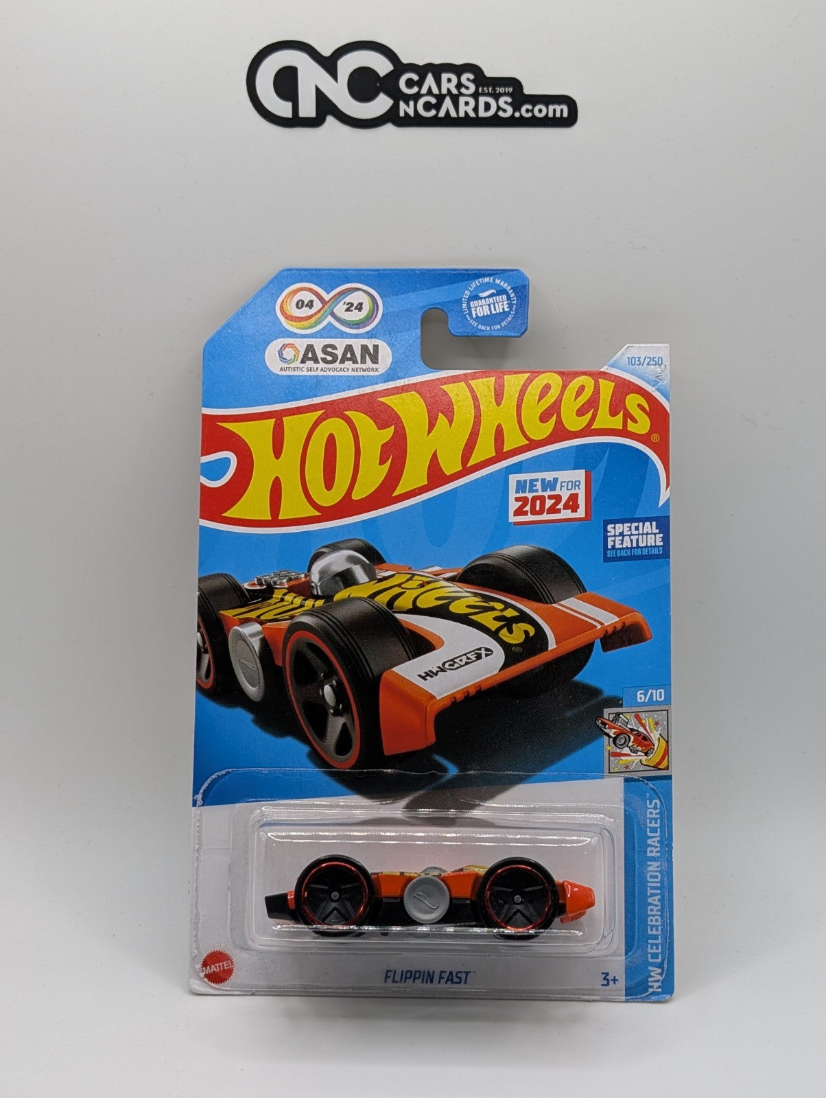 2024 Hot Wheels Flippin Fast 103/250 Fidget Spinner (Soft Corners)