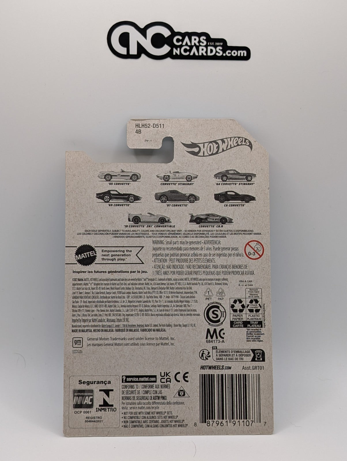 Hot Wheels 70th Anniversary 4/8 69 Corvette (Soft Corners)