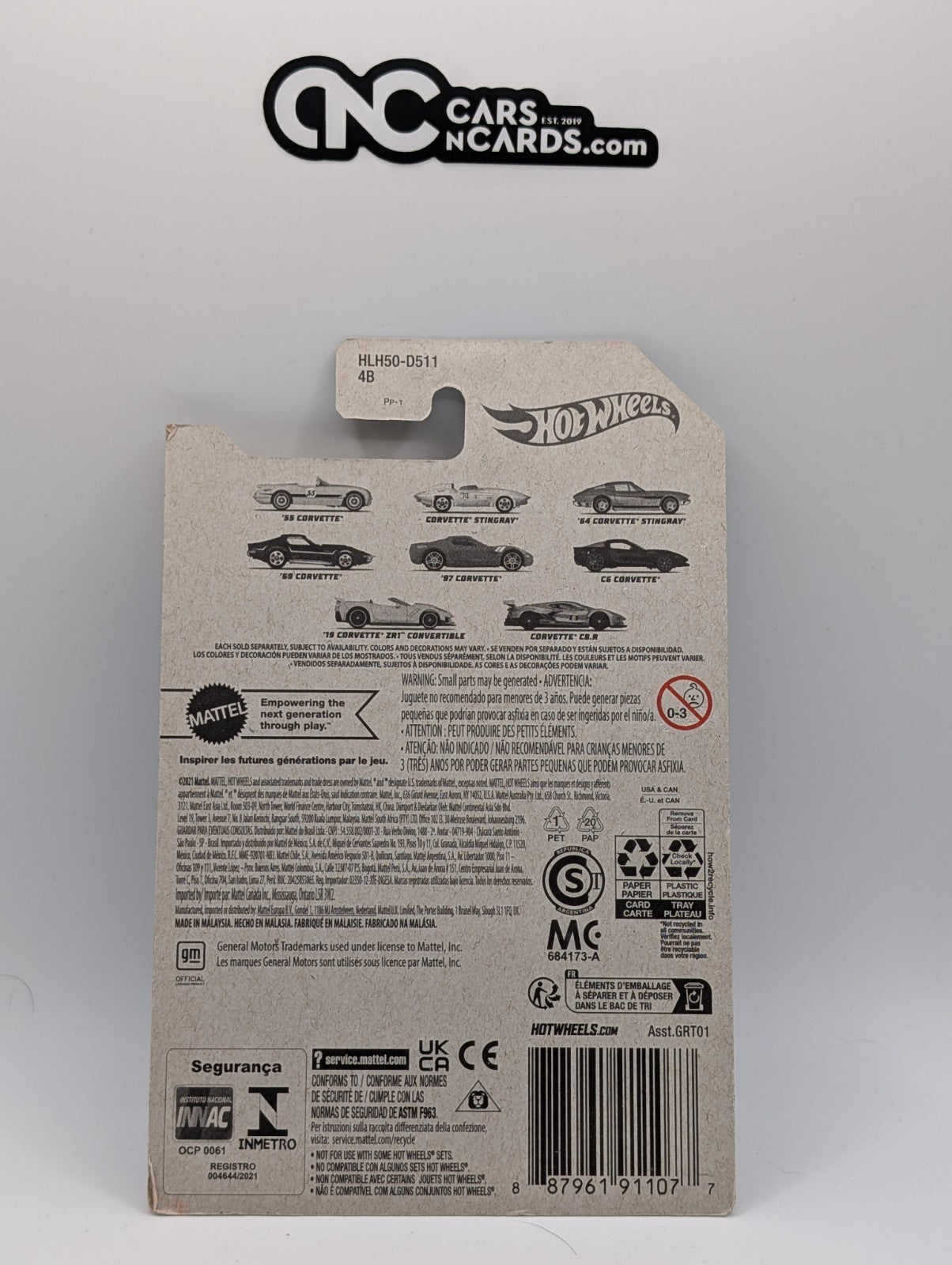 Hot Wheels 70th Anniversary 2/8 1959 Corvette Stingray (Soft Corners)