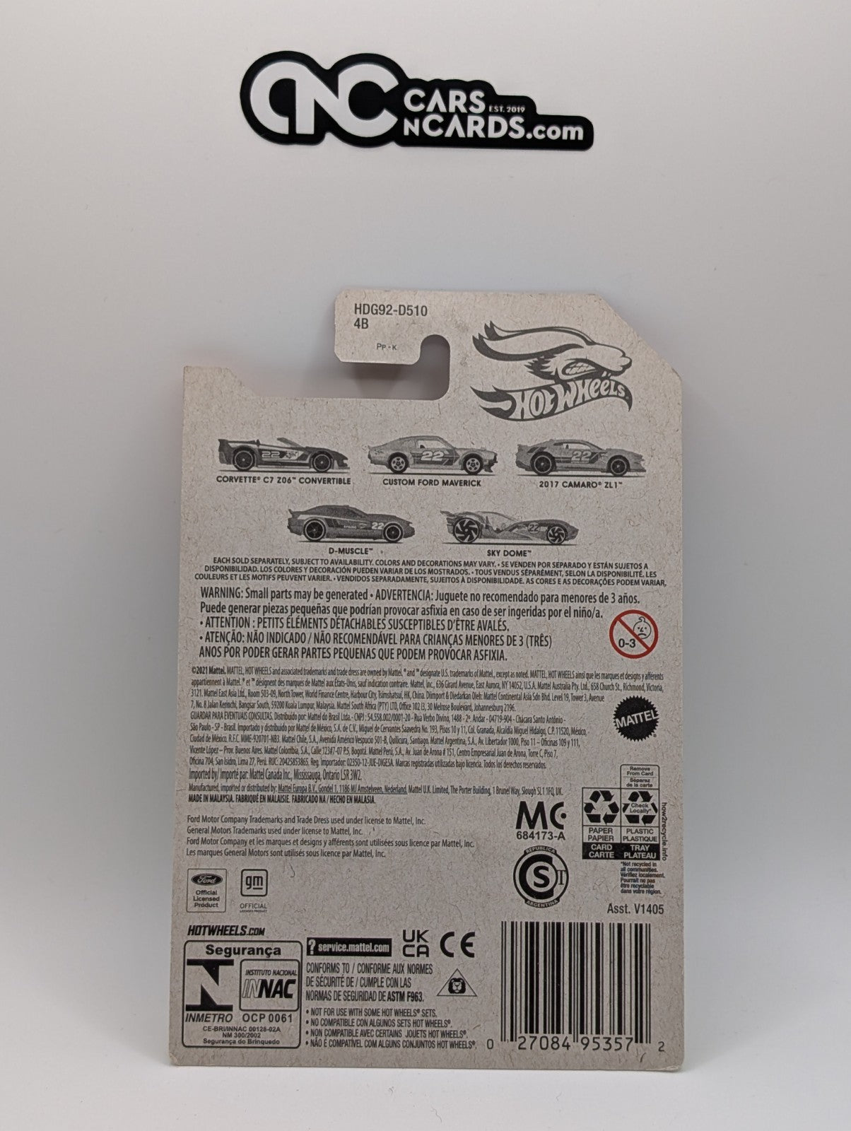 Hot Wheels Spring 3/5 2017 Camaro ZL1 (Soft Corners)