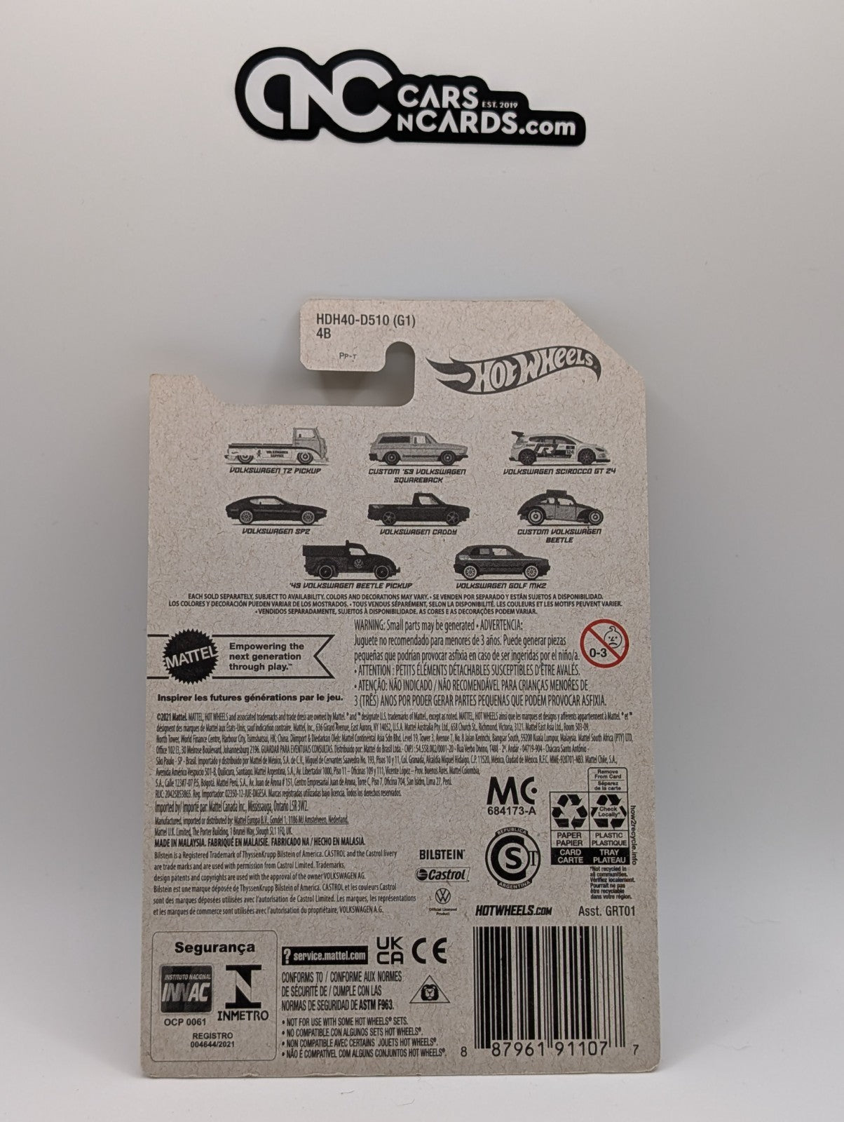 2022 Hot Wheels Volkswagen 1/8 Volkswagen T2 Pickup (Soft Corners)