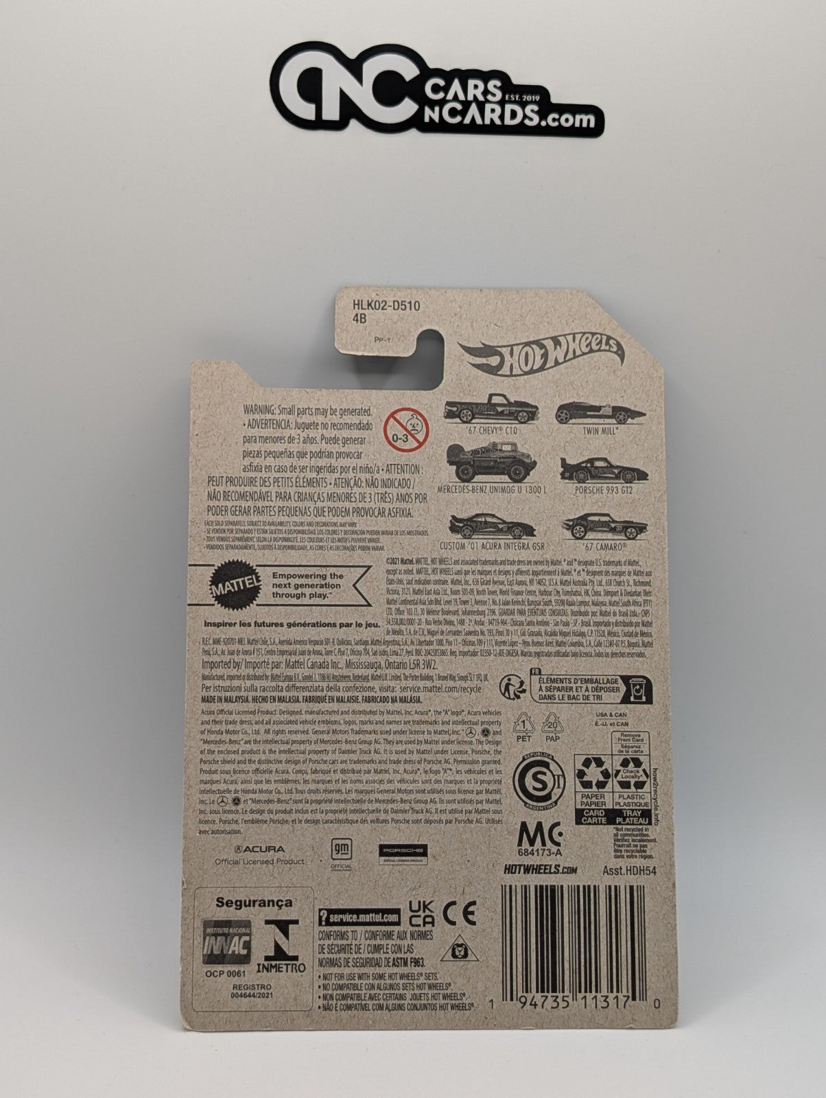 Hot Wheels 55th Anniversary 1/6 '67 Chevy C10 (Soft Corners)