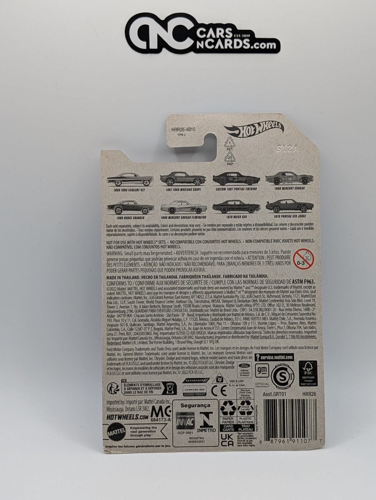 2023 Hot Wheels American Steel 2/8 1969 Mercury Cougar Eliminator (Soft Corners)