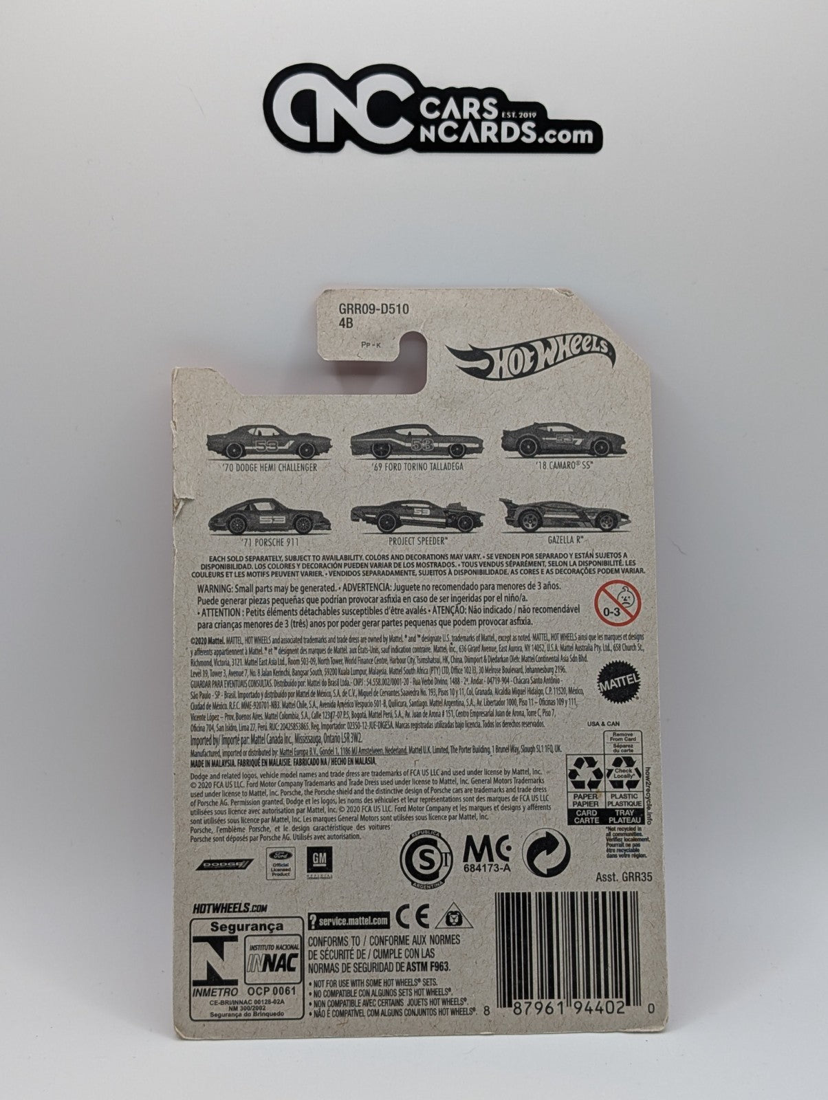 2021 Hot Wheels Orange And Blue 2/6 '69 Ford Torino Talladega (Card Damage)