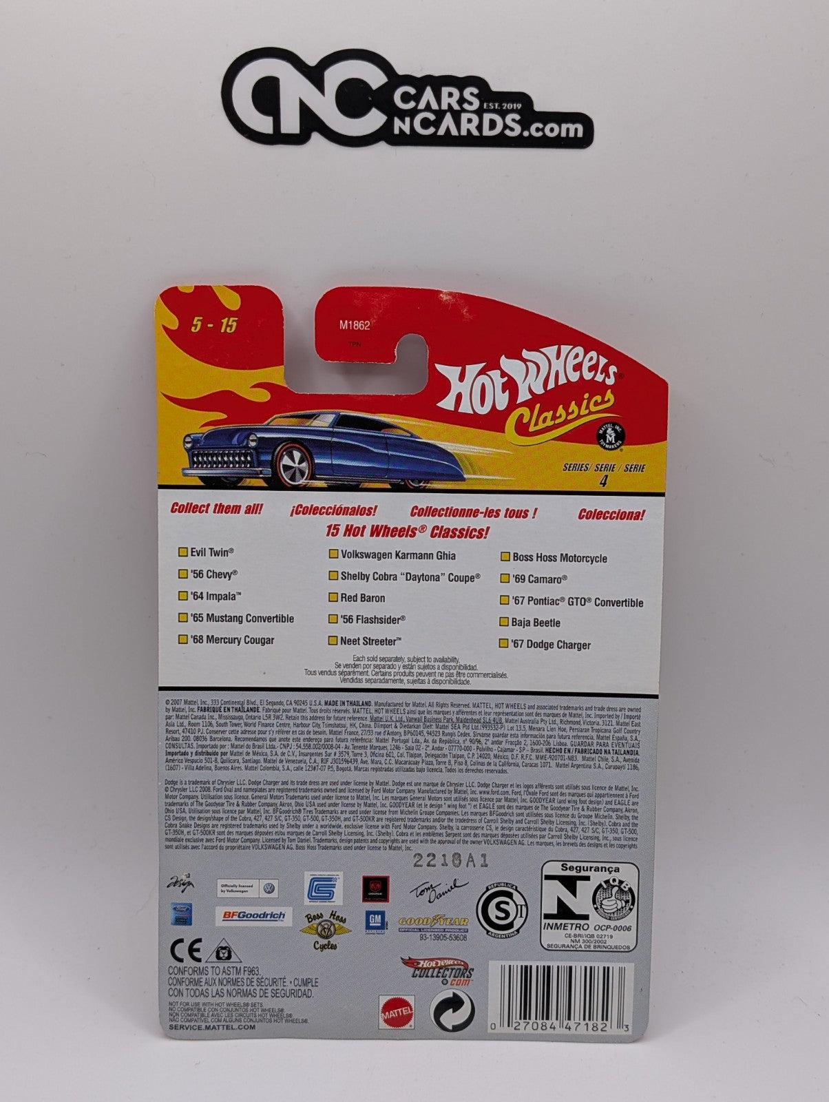 Hot Wheels Classics Series 4 5/15 '68 Mercury Cougar Blue (Soft Corners)