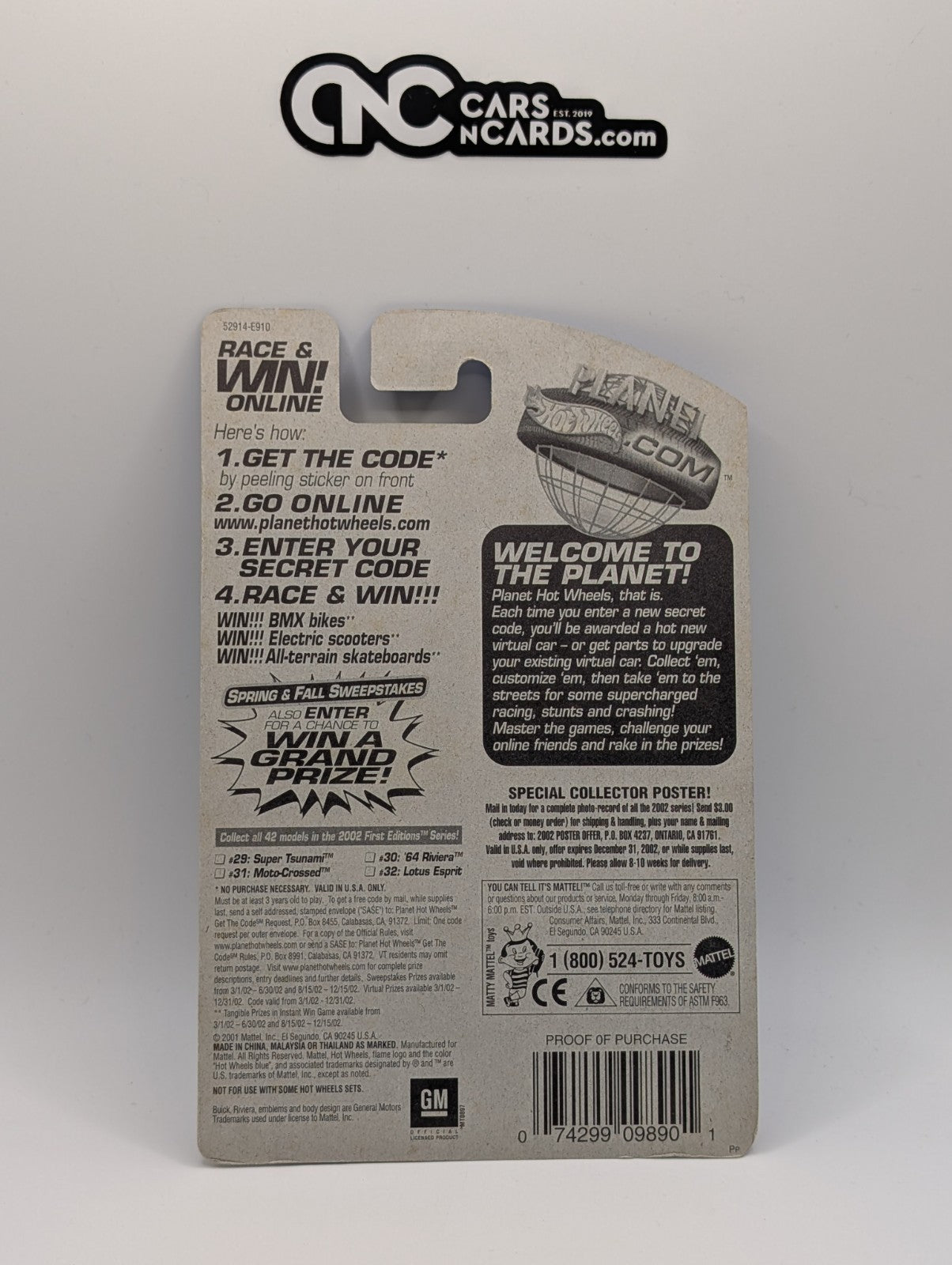 2002 Hot Wheels First Editions 30/42 '64 Riviera Orange (Soft Corners)