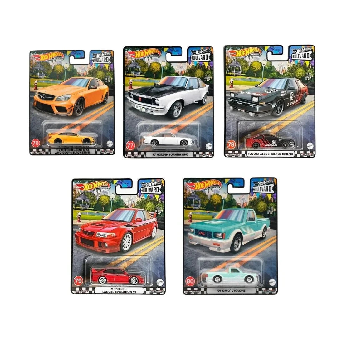 2023 Hot Wheels Premium Boulevard #76-80 Full Set of 5 Cars