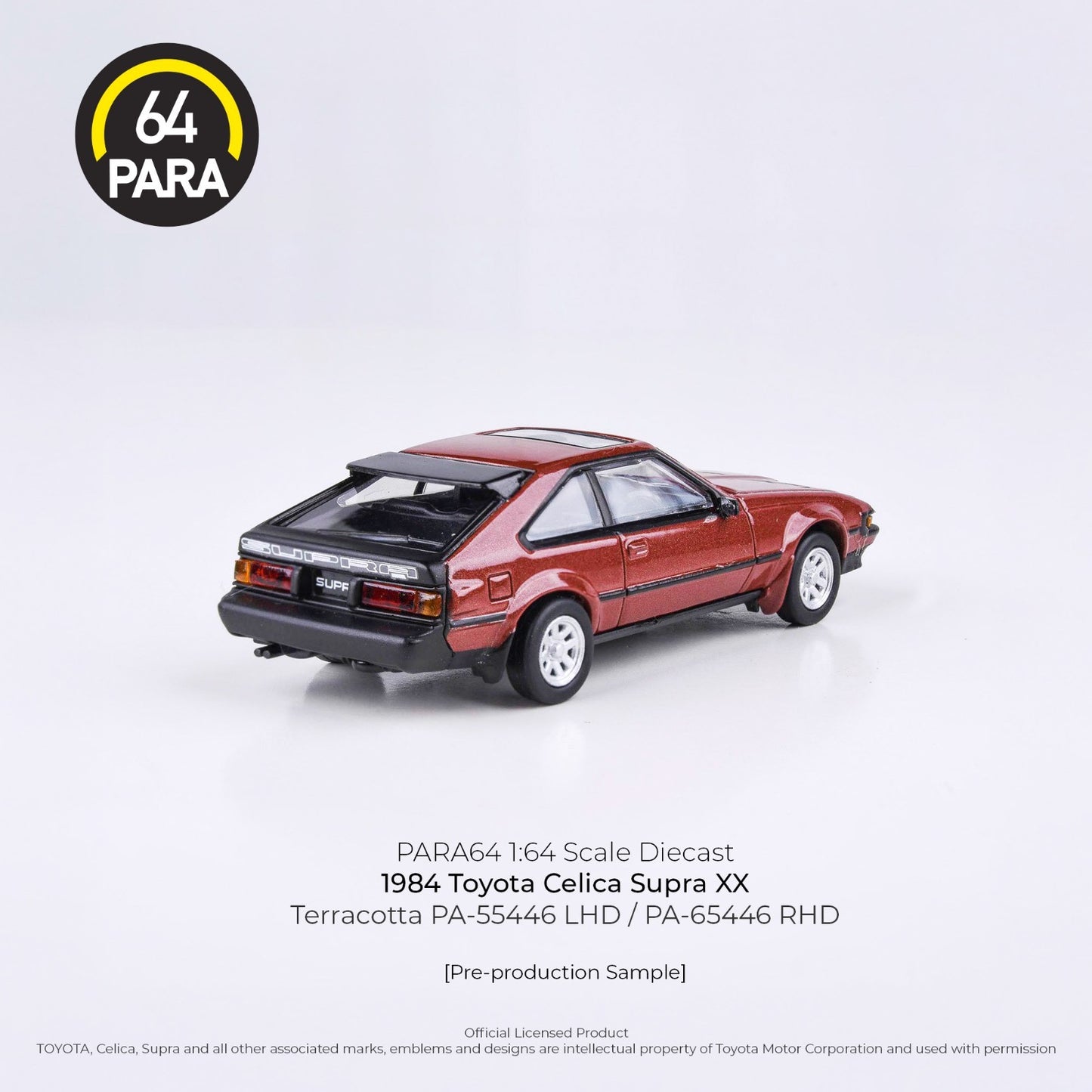 PARA64 1:64 1984 Toyota A60 Celica XX / Celica Supra Terracotta LHD PA-55446