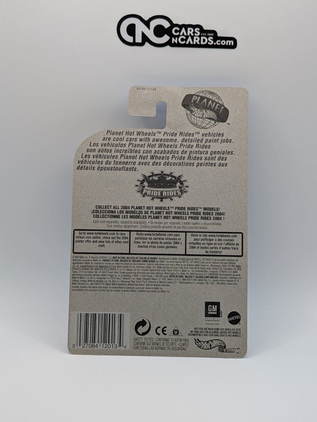 2004 Hot Wheels Pride Rides 1997 Corvette Collector #196 (Soft Corners)