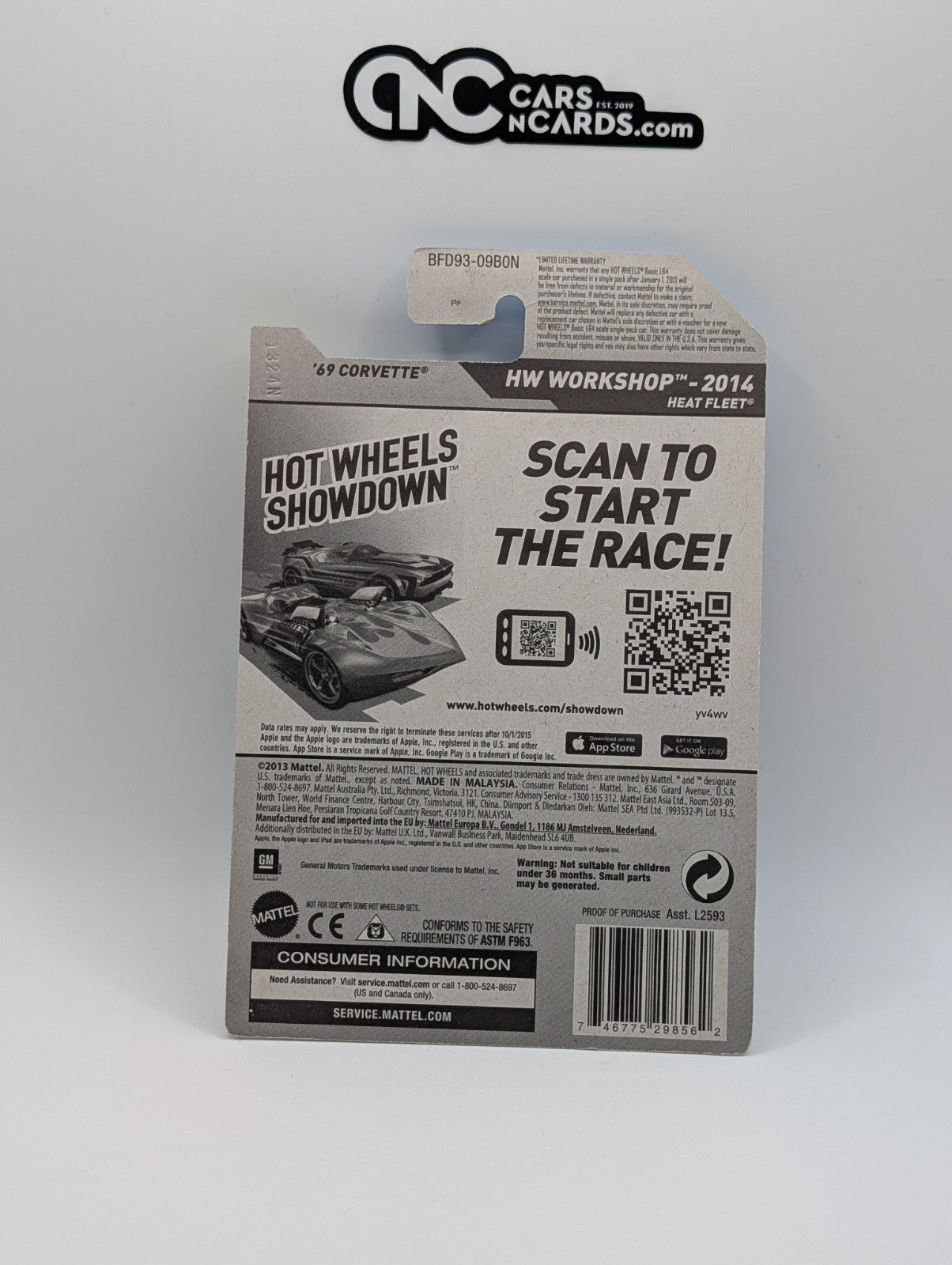 2014 Hot Wheels HW Showroom '69 Corvette 214/250 (Soft Corners)