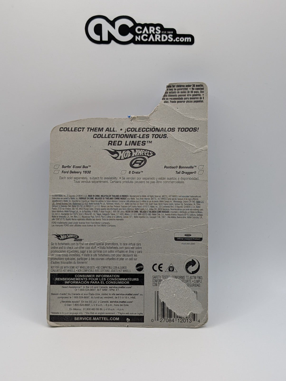 Hot Wheels Red Lines 2/5 Ford Delivery 1932 (Card Damage)