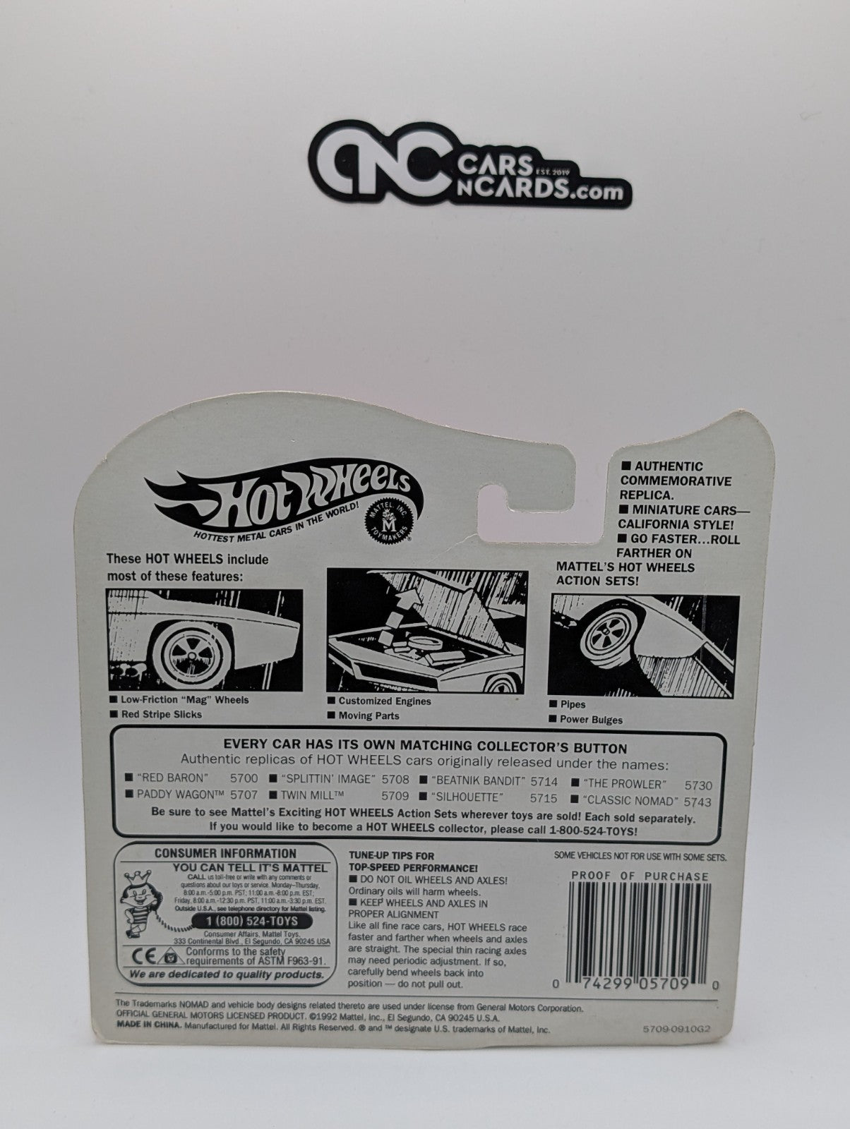 1993 Hot Wheels 25th Anniversary Series Red Lines Twin Mill Pink (Card Damage)