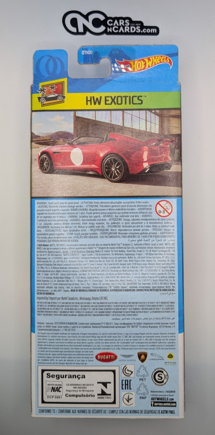 2021 Hot Wheels 5 Pack Exotics Bugatti/Lamborghini/Lotus/Jaguar (Soft Corners)