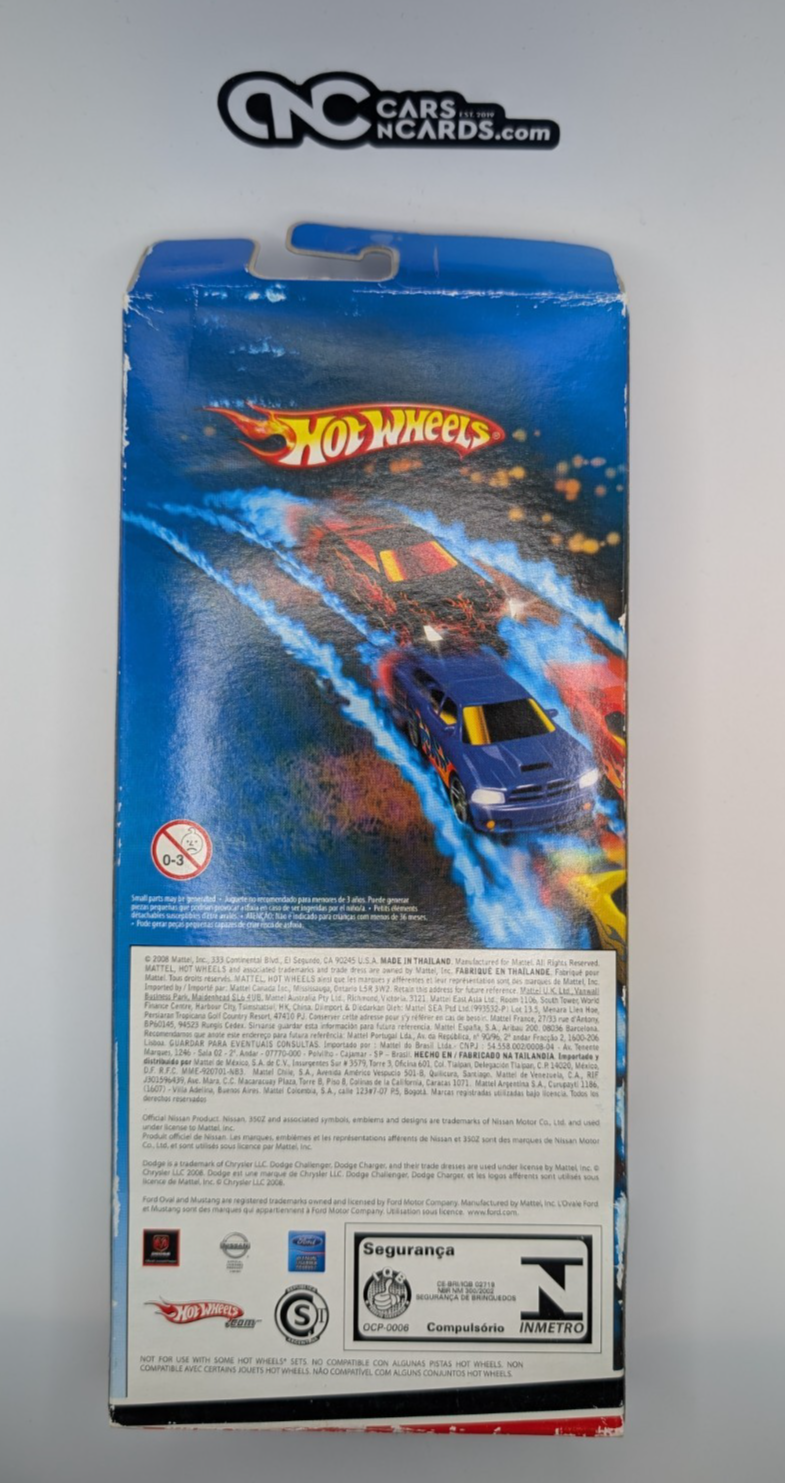 2008 Hot Wheels 5 Pack Heat Fleet 350Z/Charger/'69 Mustang (Card Damage)